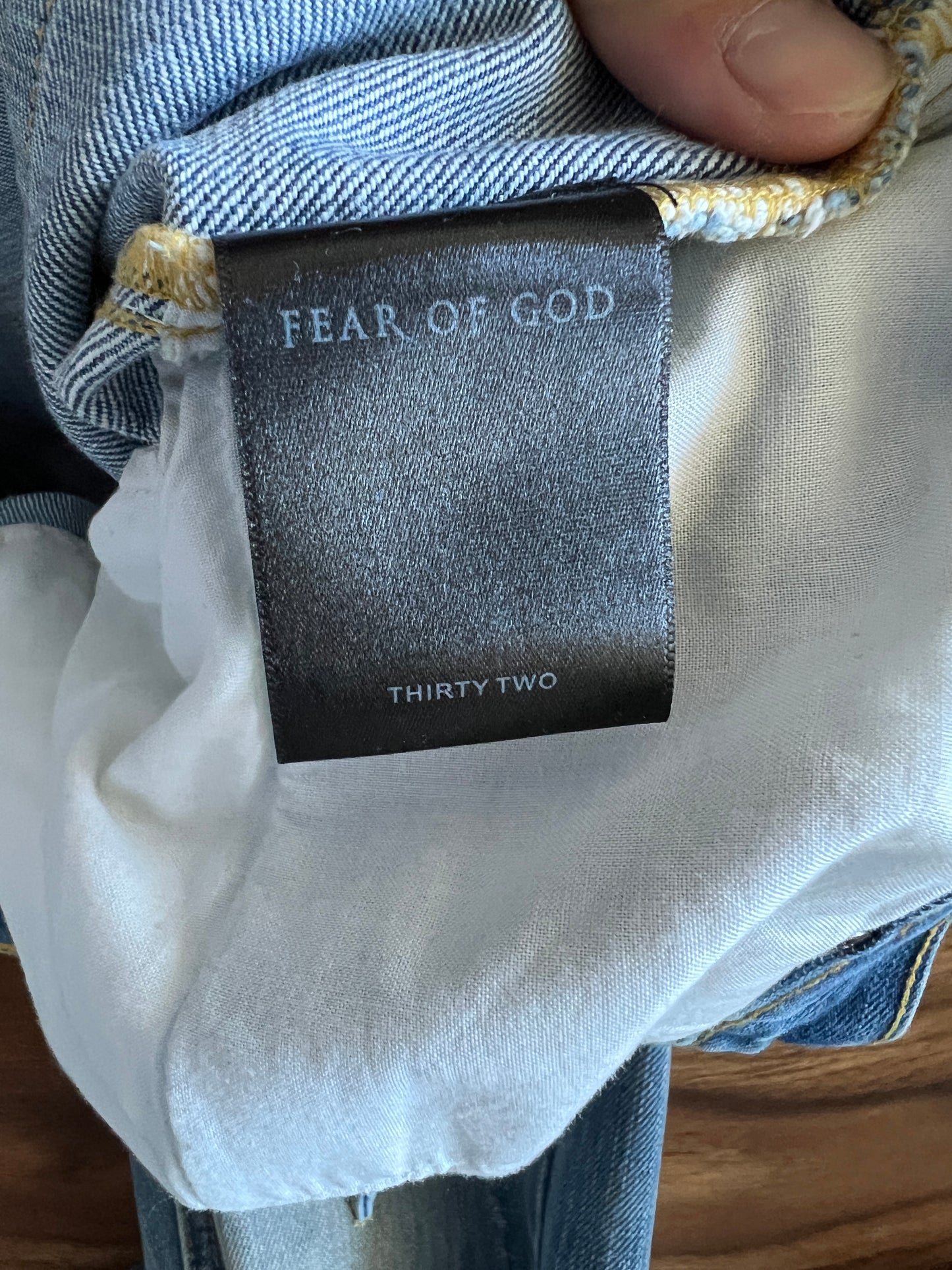 Fear of God Indigo 4th Collection Denim Jeans