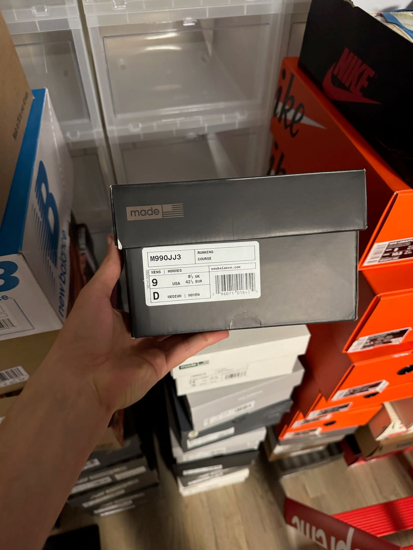 HY908 New Balance 990v3 MiUSA JJJJound Brown Black