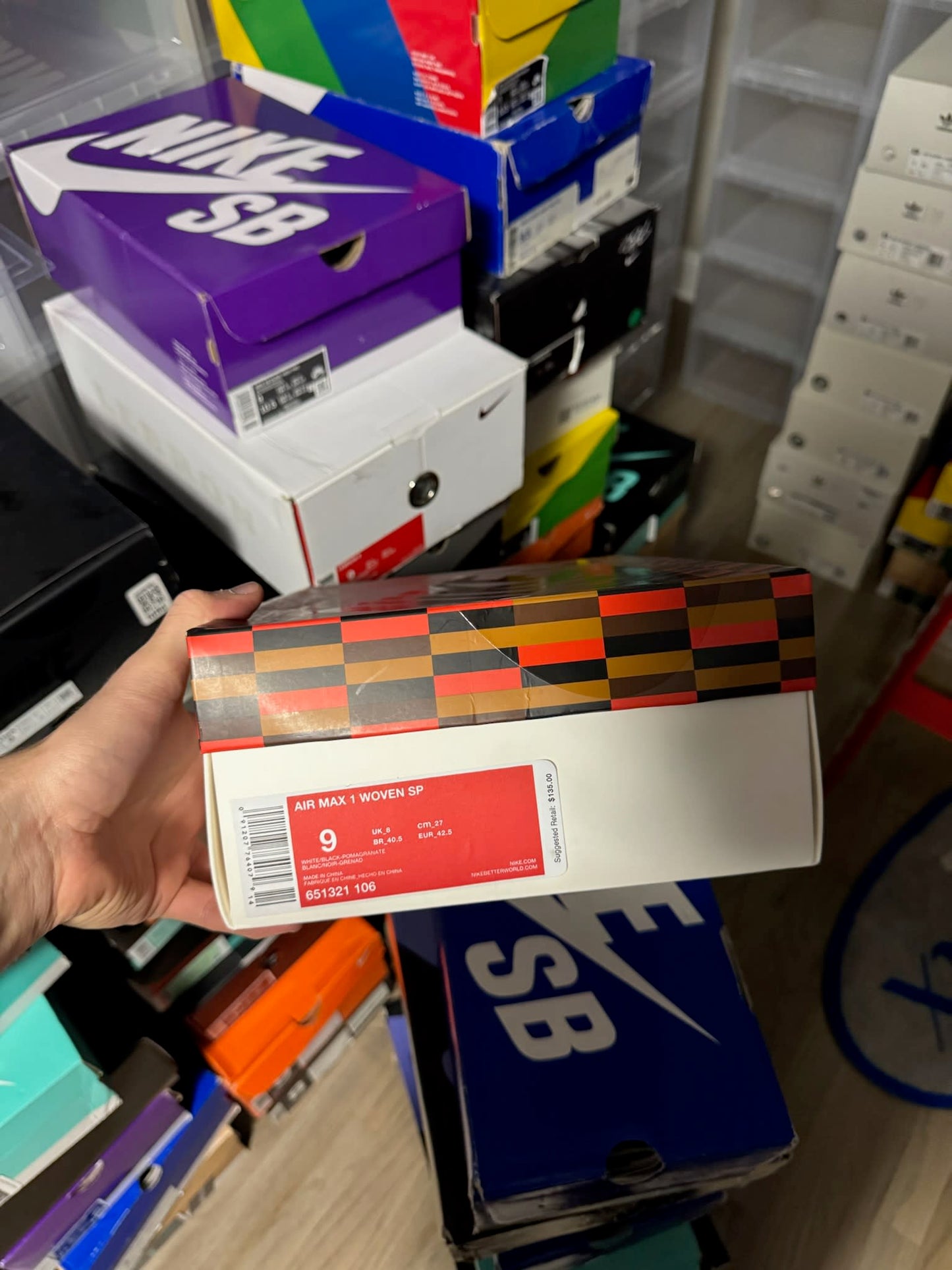 Size 9 Preowned Nike Air Max 1 London Underground Roundel