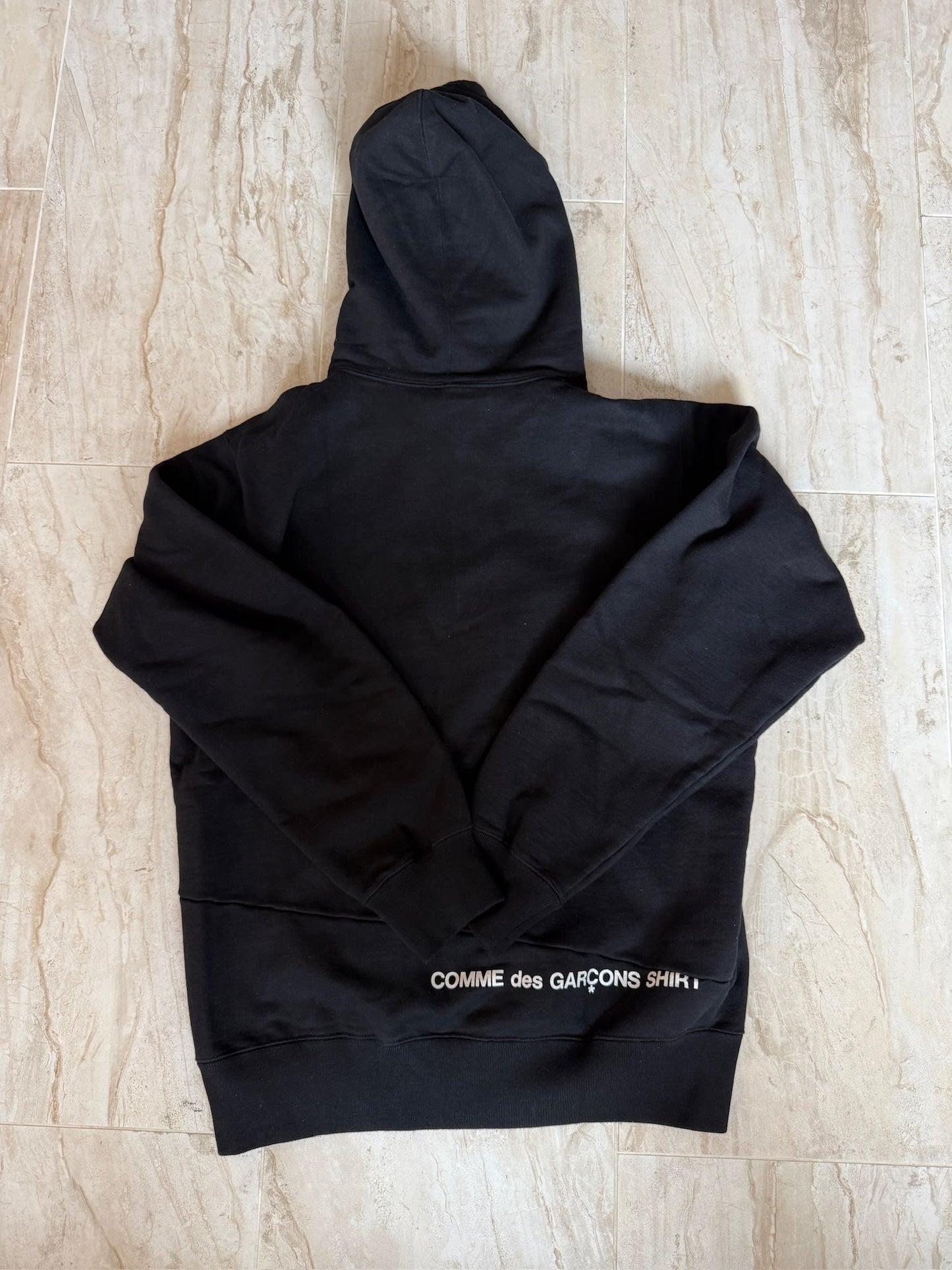 Supreme Comme des Garcons SHIRT Split Box Logo Hooded Sweatshirt Black