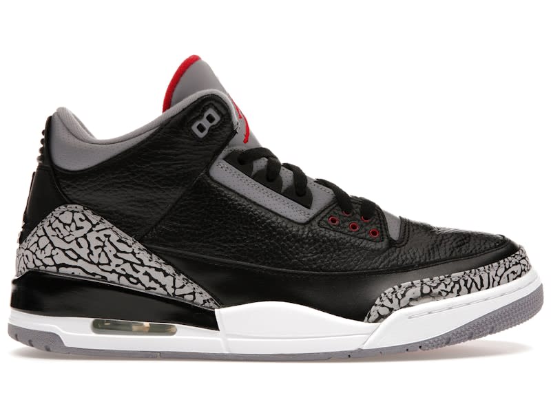 Size 8.5 Preowned (NB) Jordan 3 Retro Black Cement (2011)