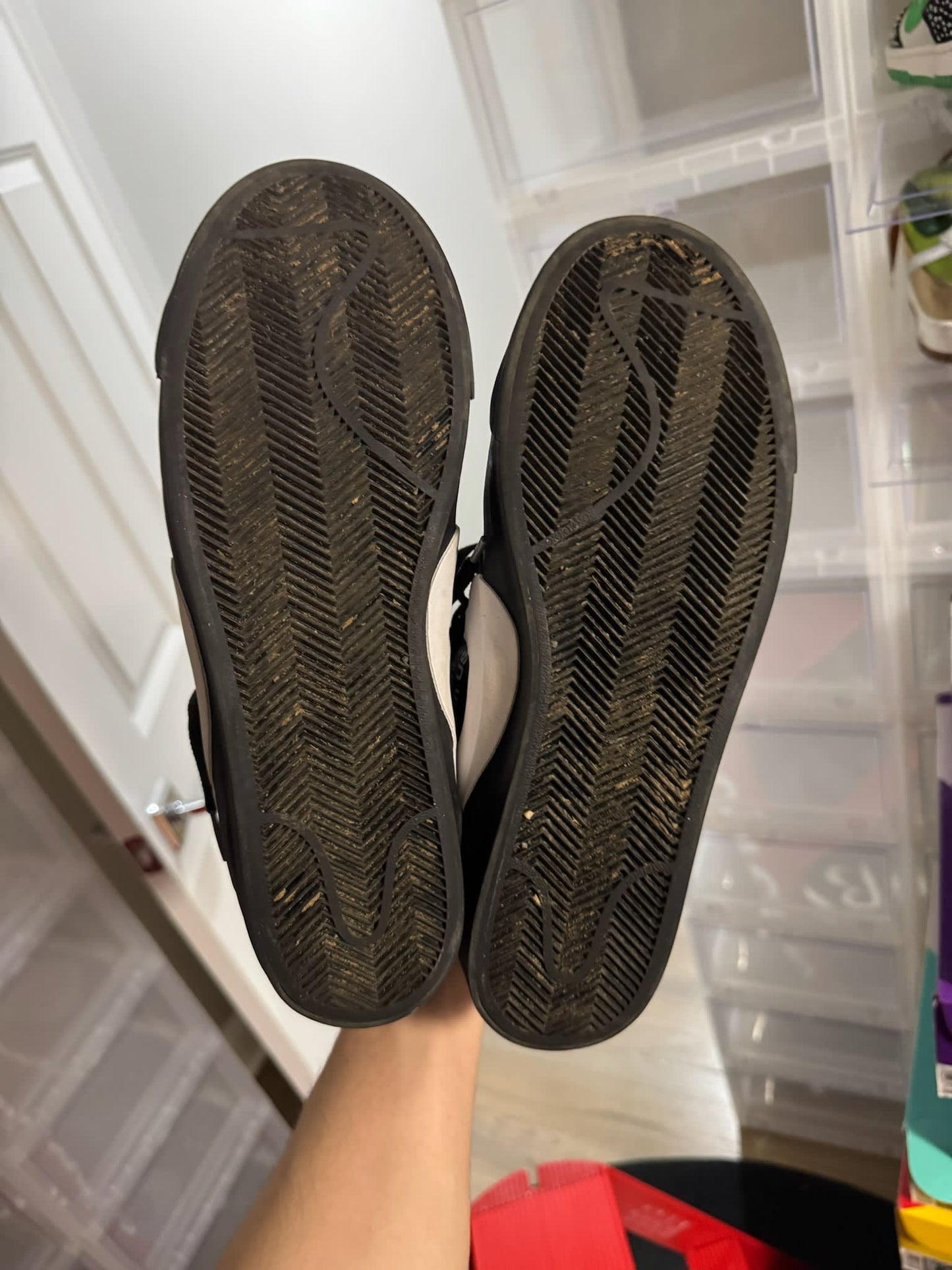 Size 9 Preowned (NB) Nike Blazer Mid Off-White Grim Reaper