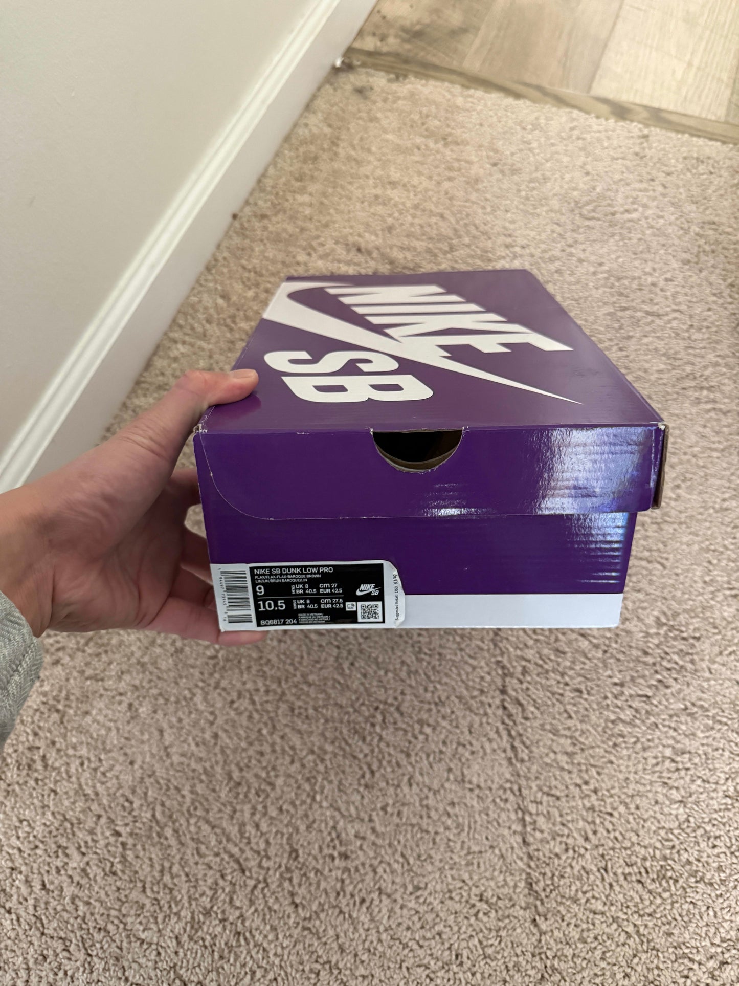 Size 9 Preowned (NB) Nike SB Dunk Low Miller High Life
