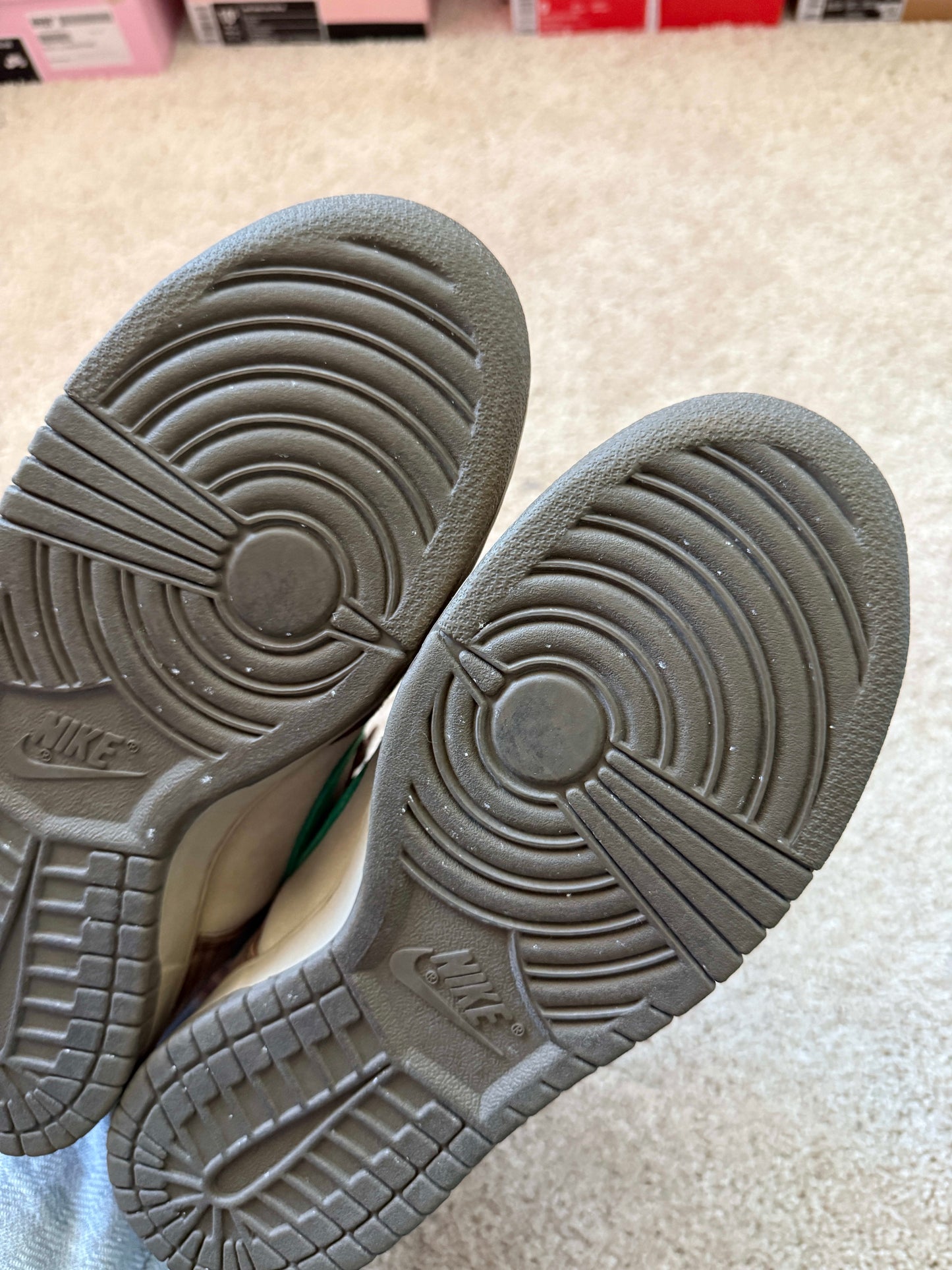 Size 9 Preowned (NB) Nike SB Dunk High Wood Deck
