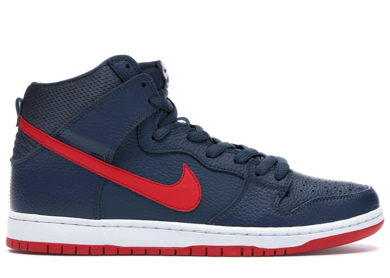 Nike SB Dunk High Squadron Blue University Red