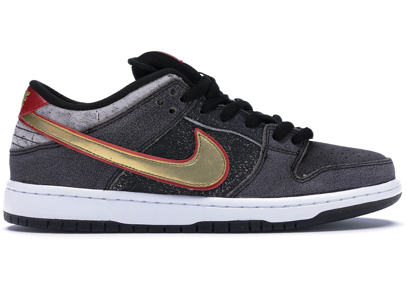 Size 8.5 Preowned Nike SB Dunk Low Beijing Metallic Gold
