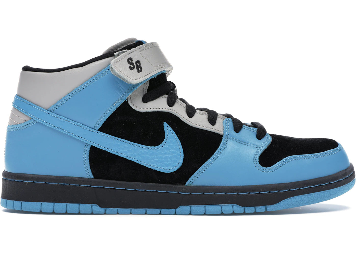 Size 9 Preowned (NB) Nike SB Dunk Mid Aqua Fuel Blue
