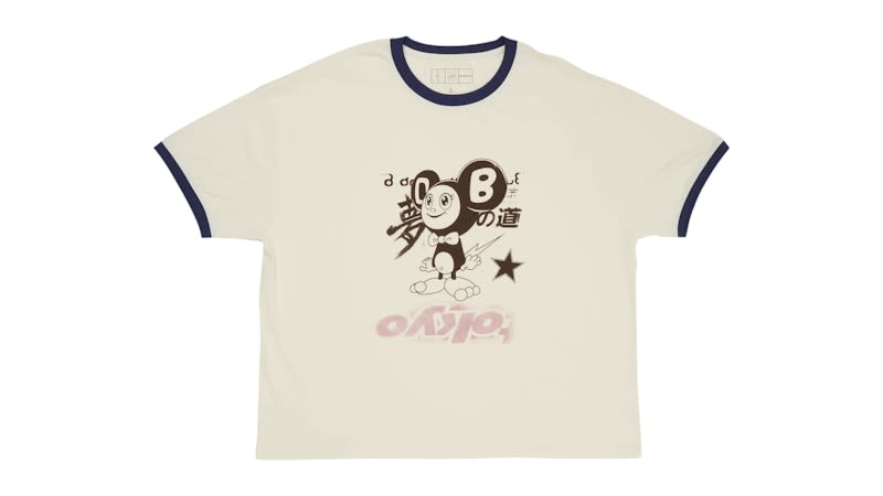 Travis Scott Cactus Jack x Fragment x Takashi Murakami Tokyo Ringer Tee Multicolor