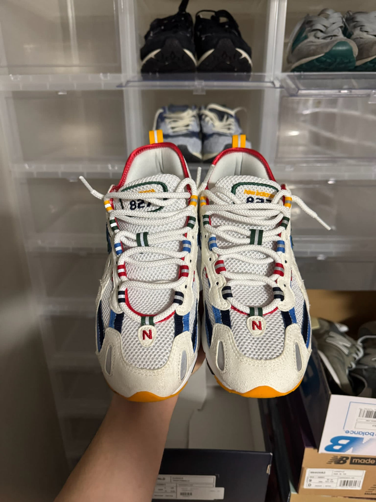 [HY927] New Balance 827 Abzorb Aime Leon Dore White Multi