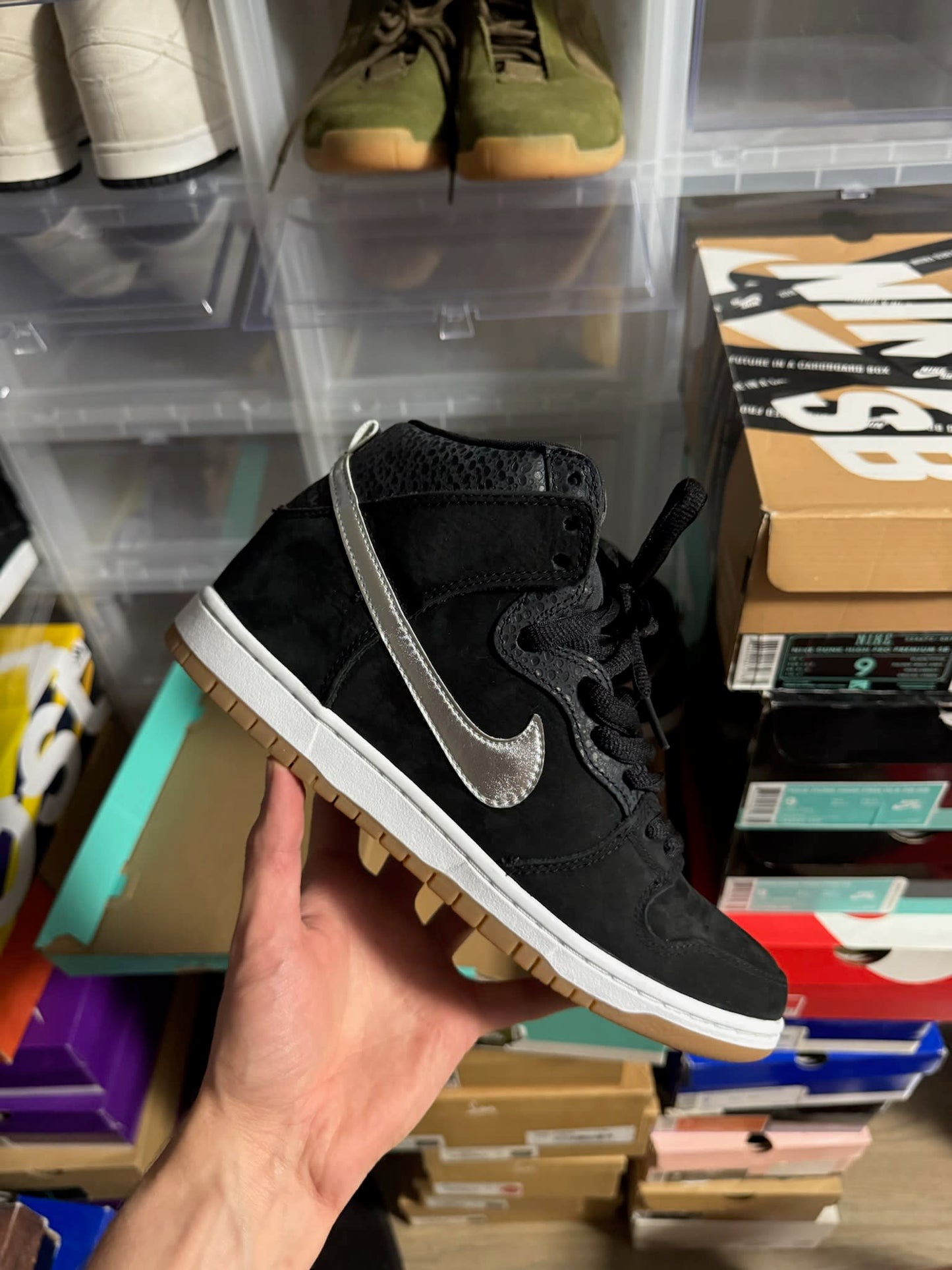 Size 8.5 Preowned Nike SB Dunk High Nigel Sylvester S.O.M.P.