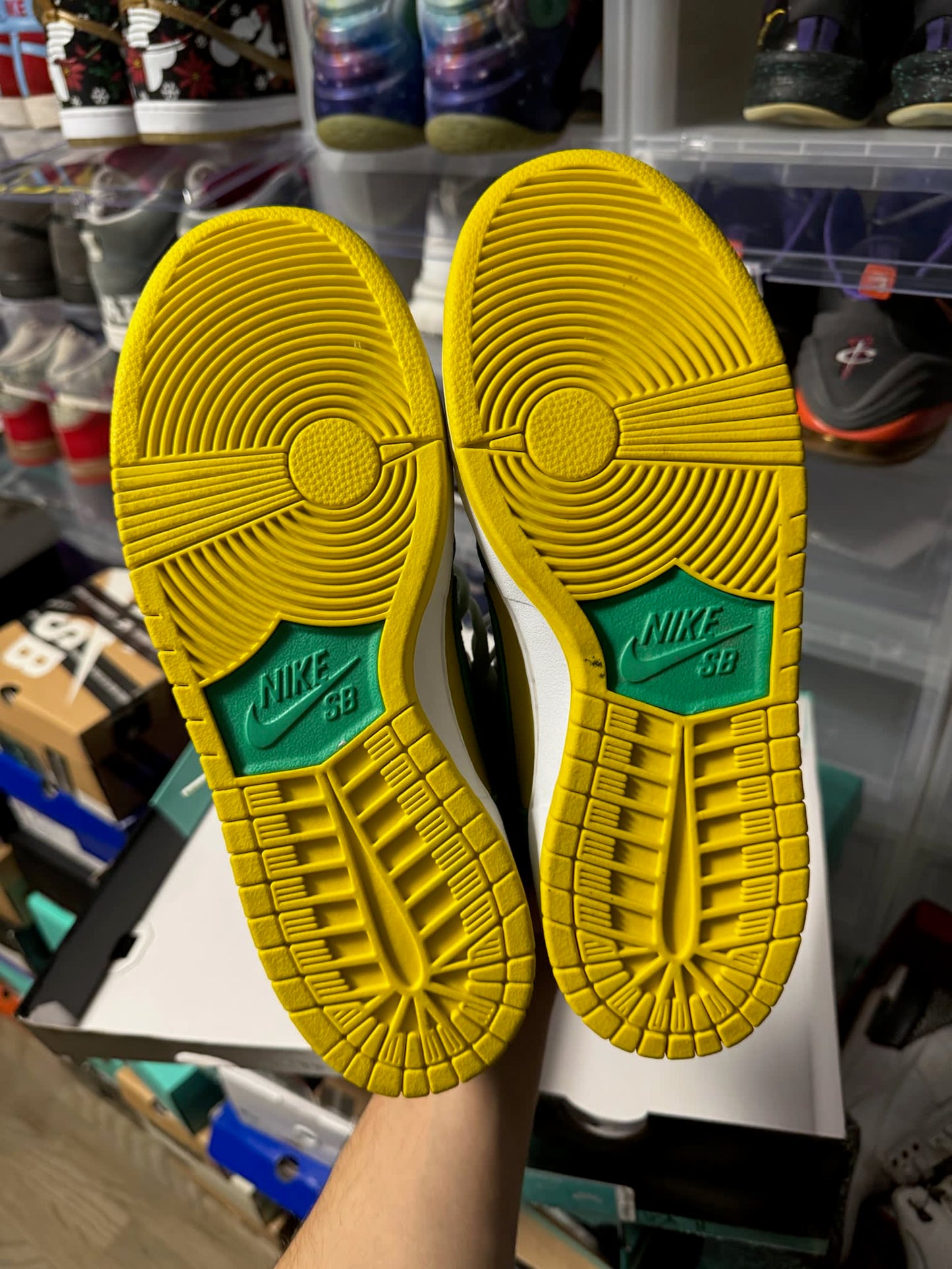 Size 8.5 Preowned Nike SB Dunk High Oakland Athletics