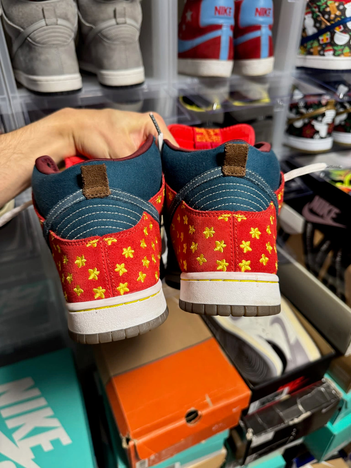 Size 9 Preowned (NB) Nike SB Dunk High Quagmire