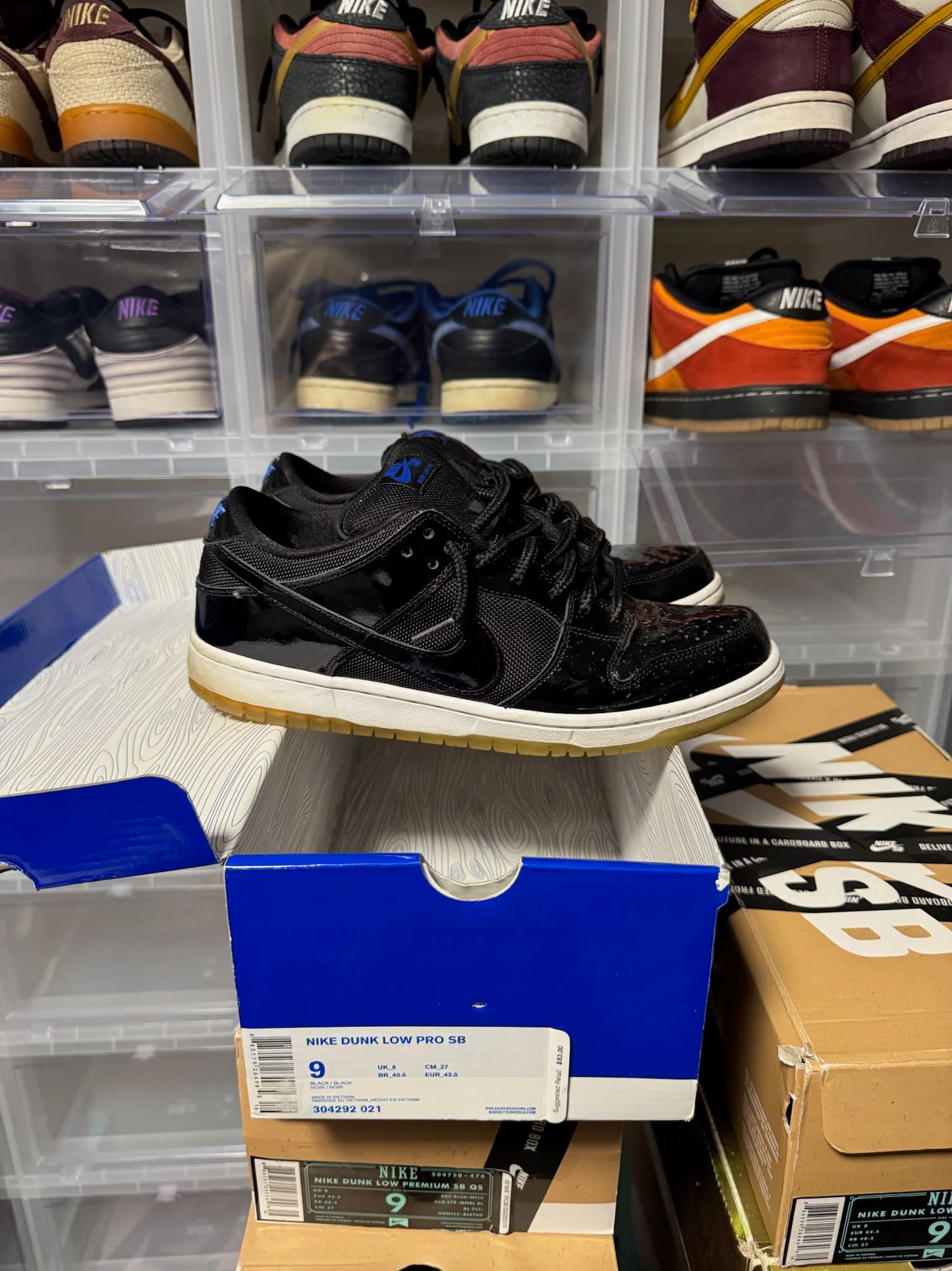 Size 9 Preowned Nike SB Dunk Low Space Jam