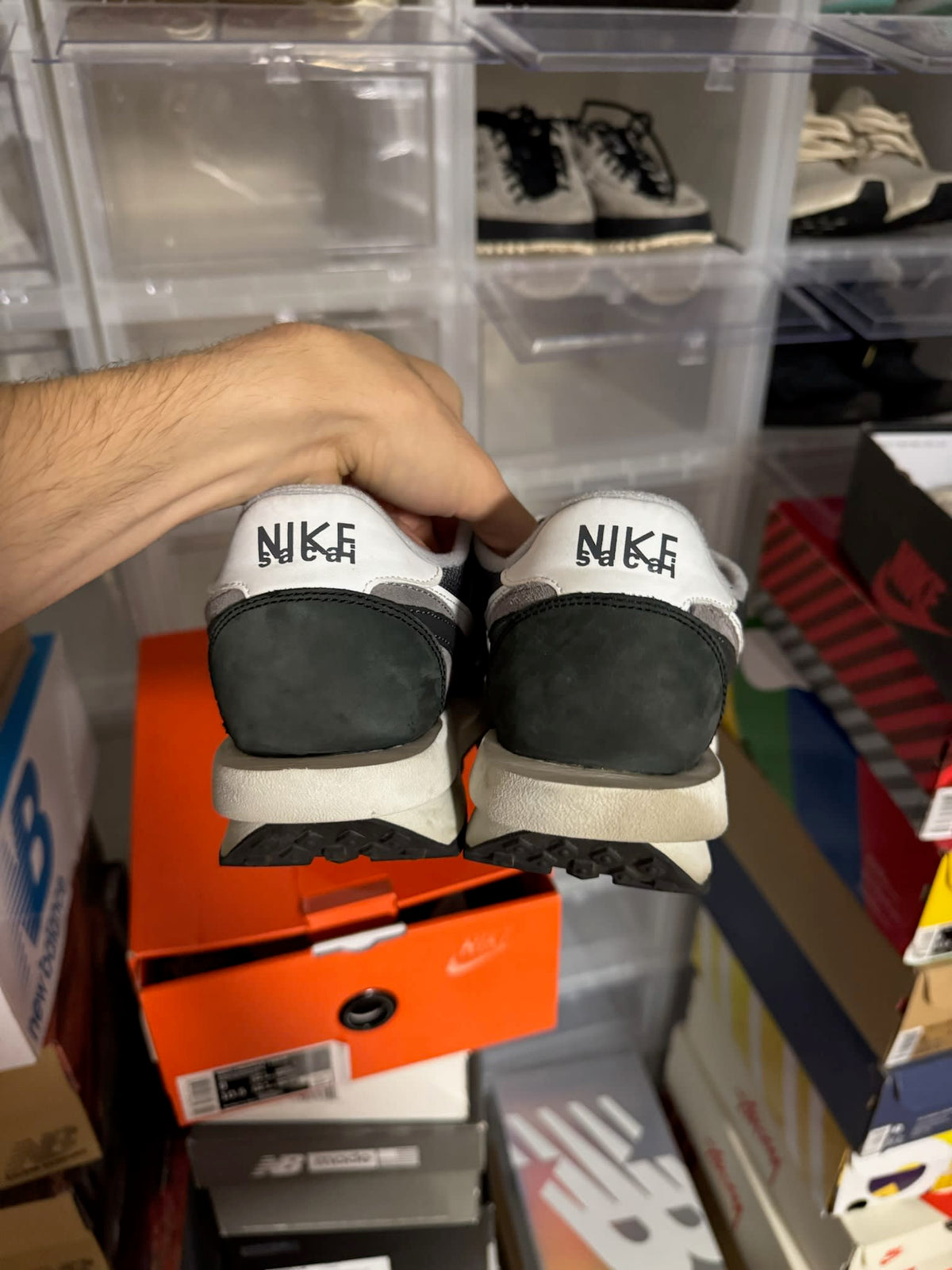 [HY894] Nike LD Waffle sacai Black