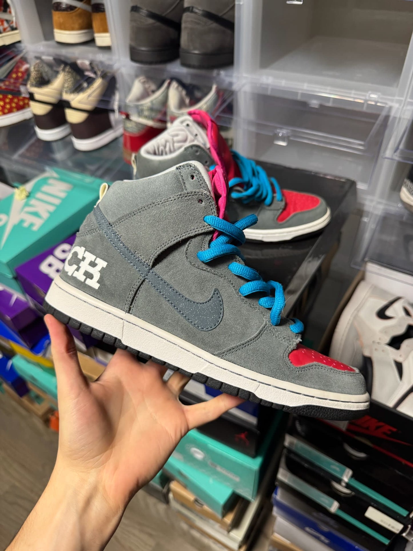 Size 9 Preowned (NB) Nike SB Dunk High Brain Wreck