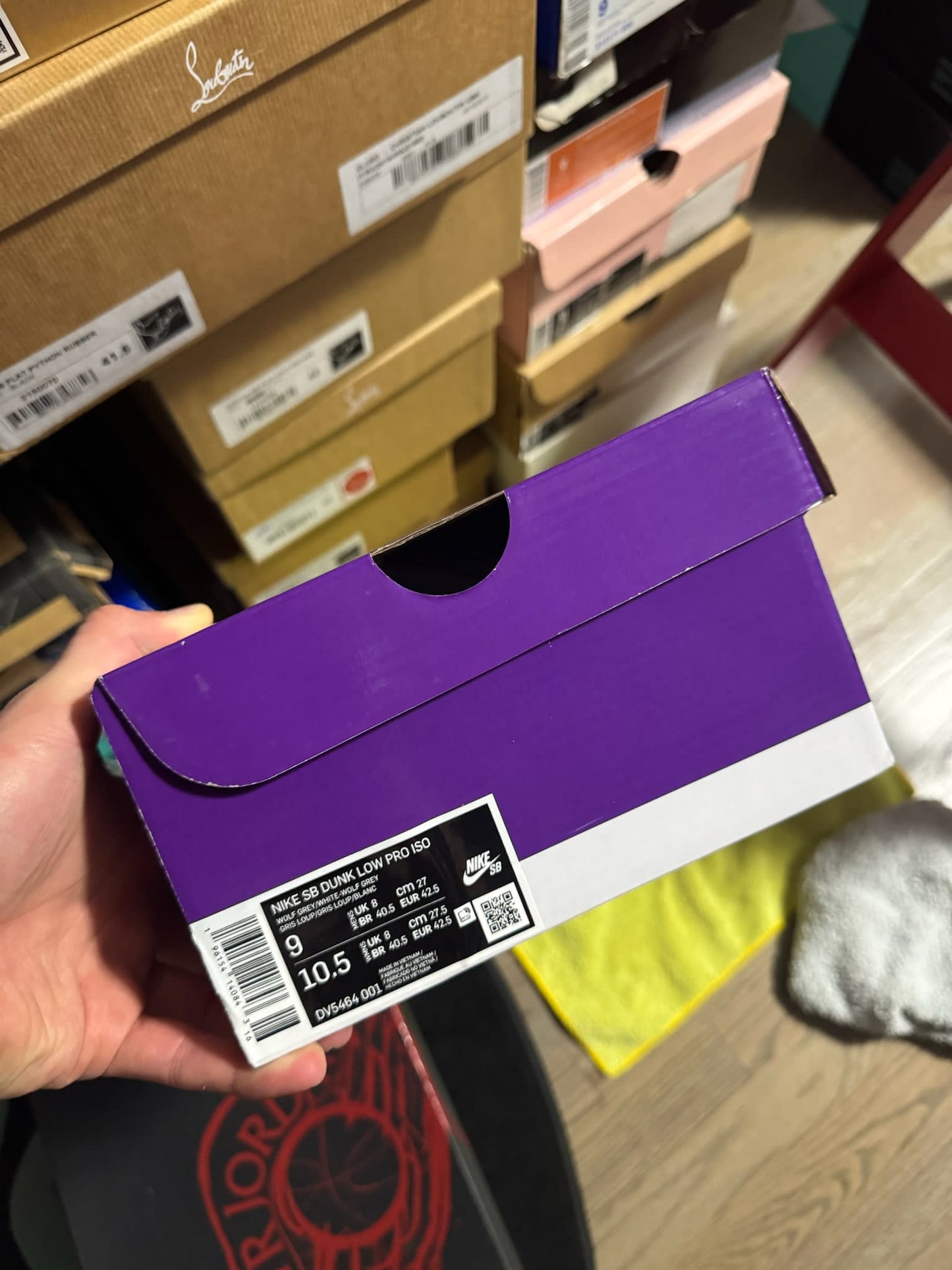 HY789 Nike SB Dunk Low Pro ISO Orange Label Wolf Grey Gum
