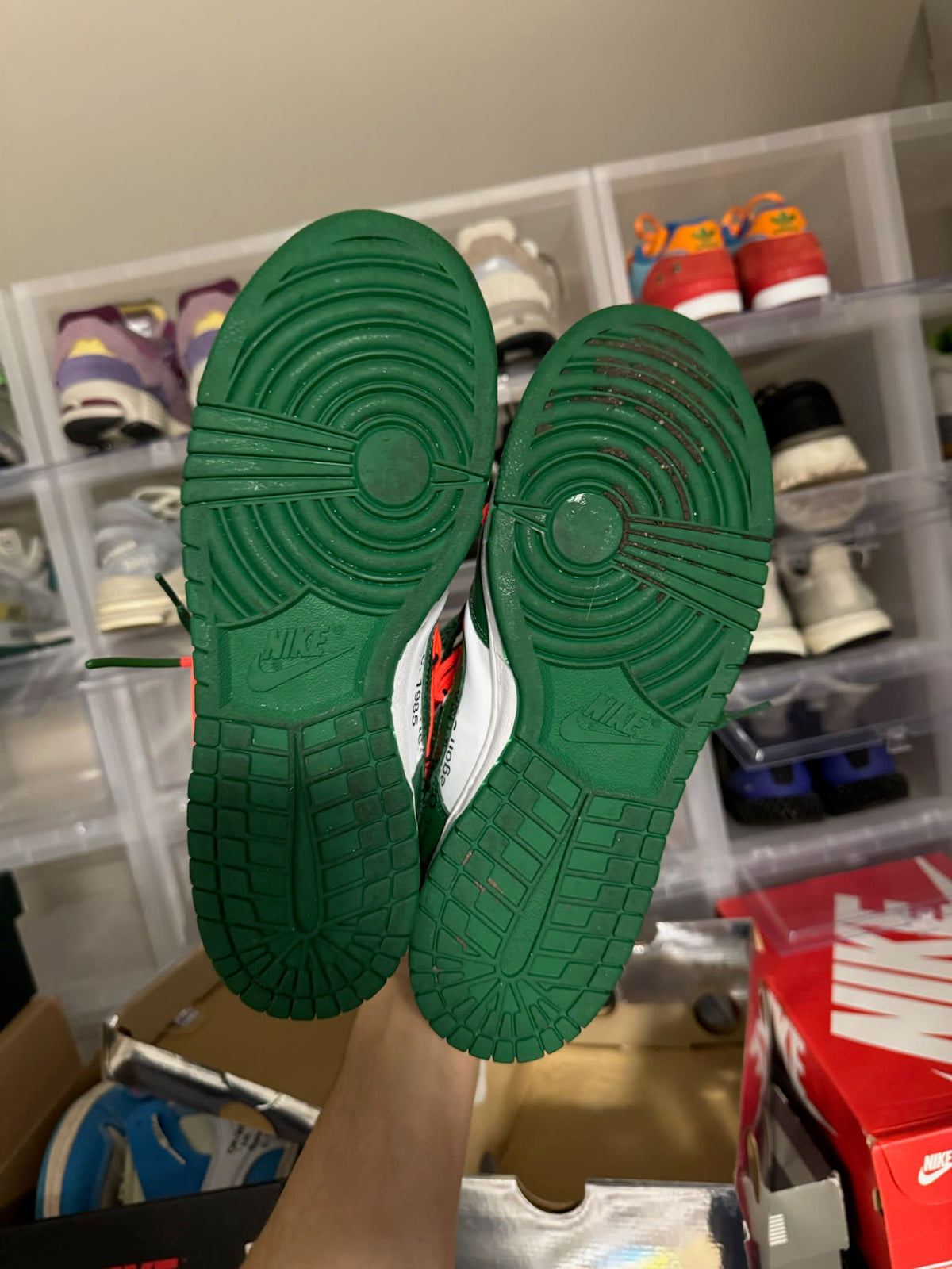[HY837] Nike Dunk Low Off-White Pine Green