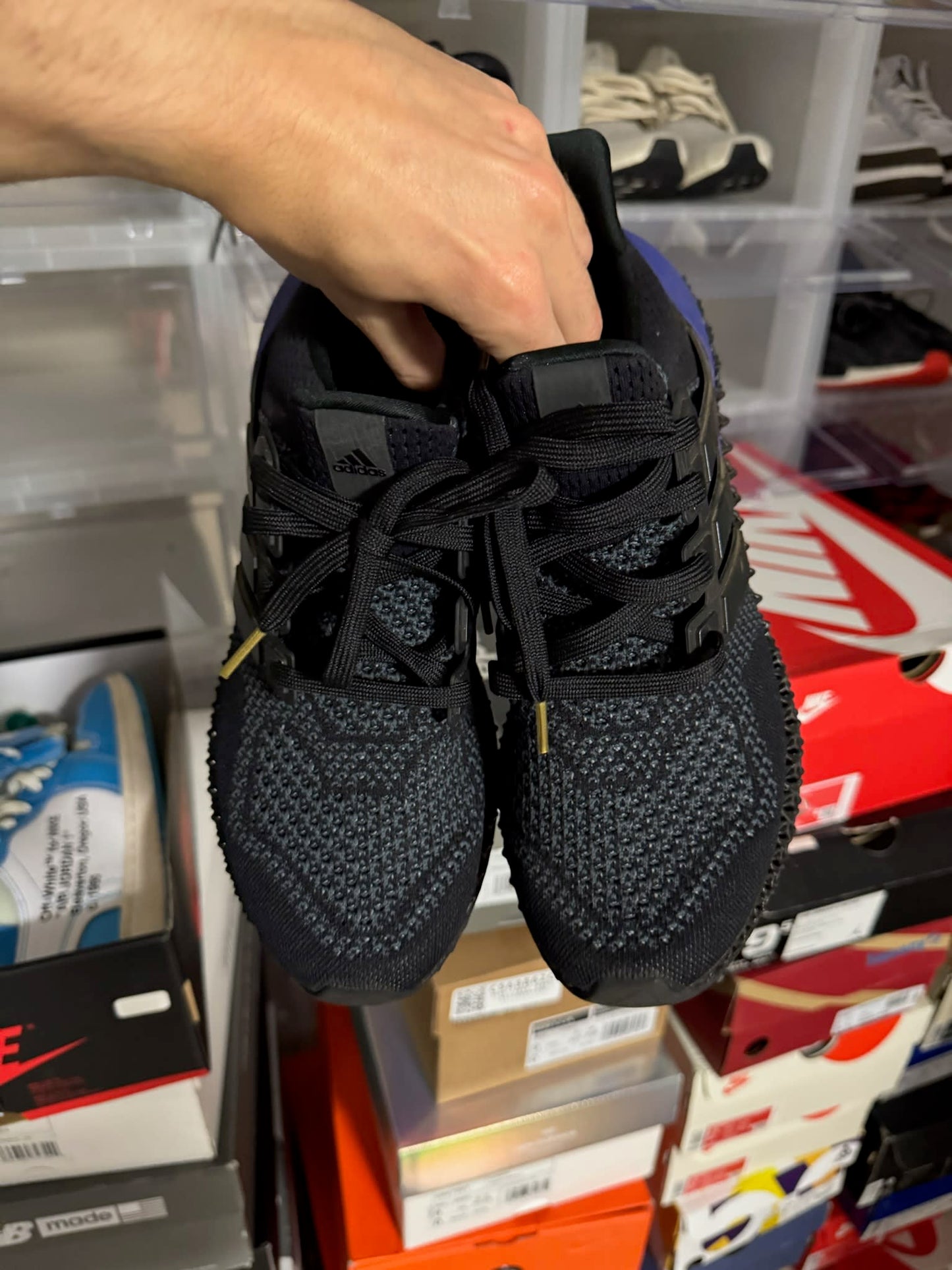 HY855 adidas Ultra 4D Black Purple