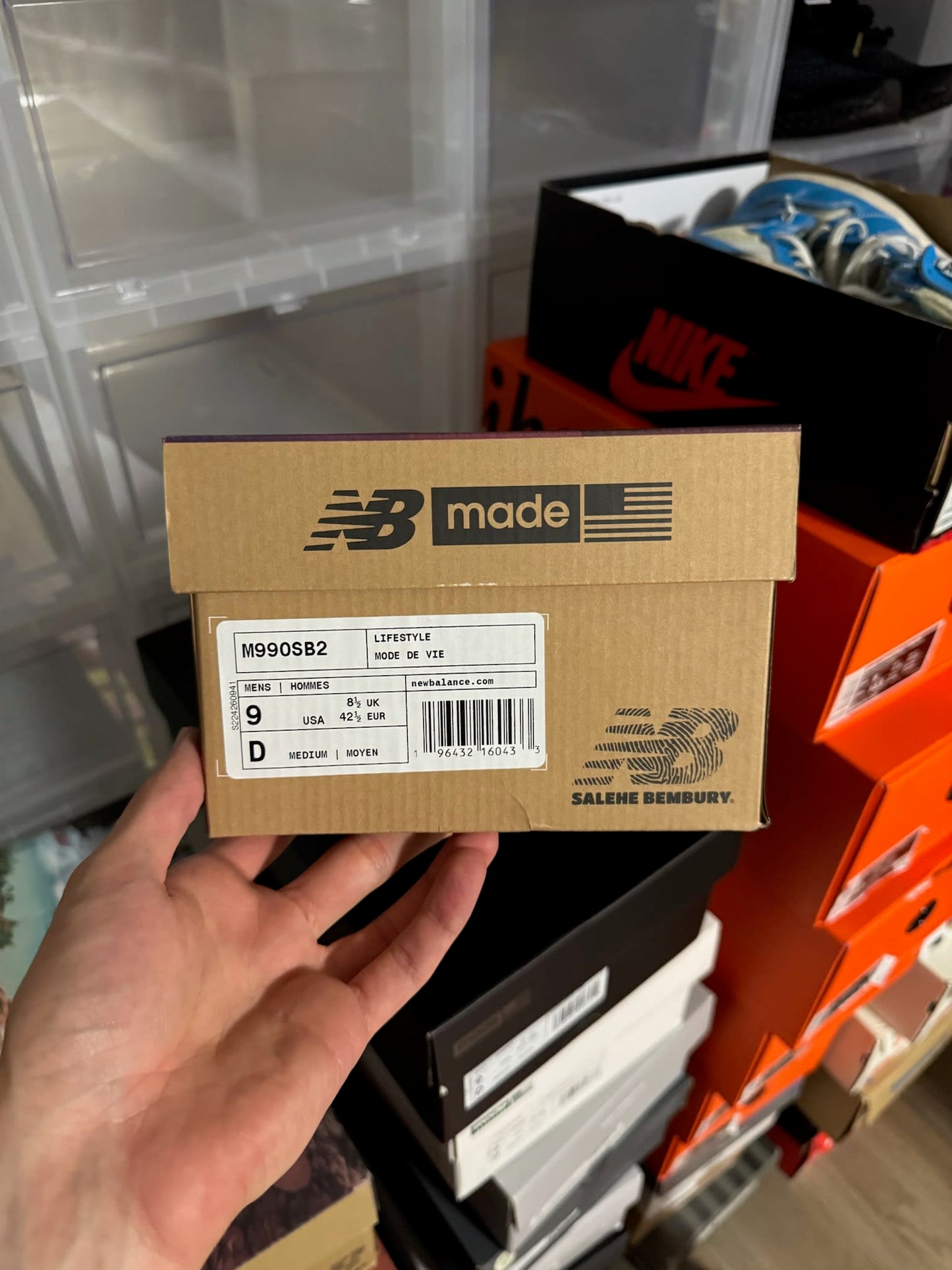 HY914 New Balance 990v2 Salehe Bembury Sand Be The Time