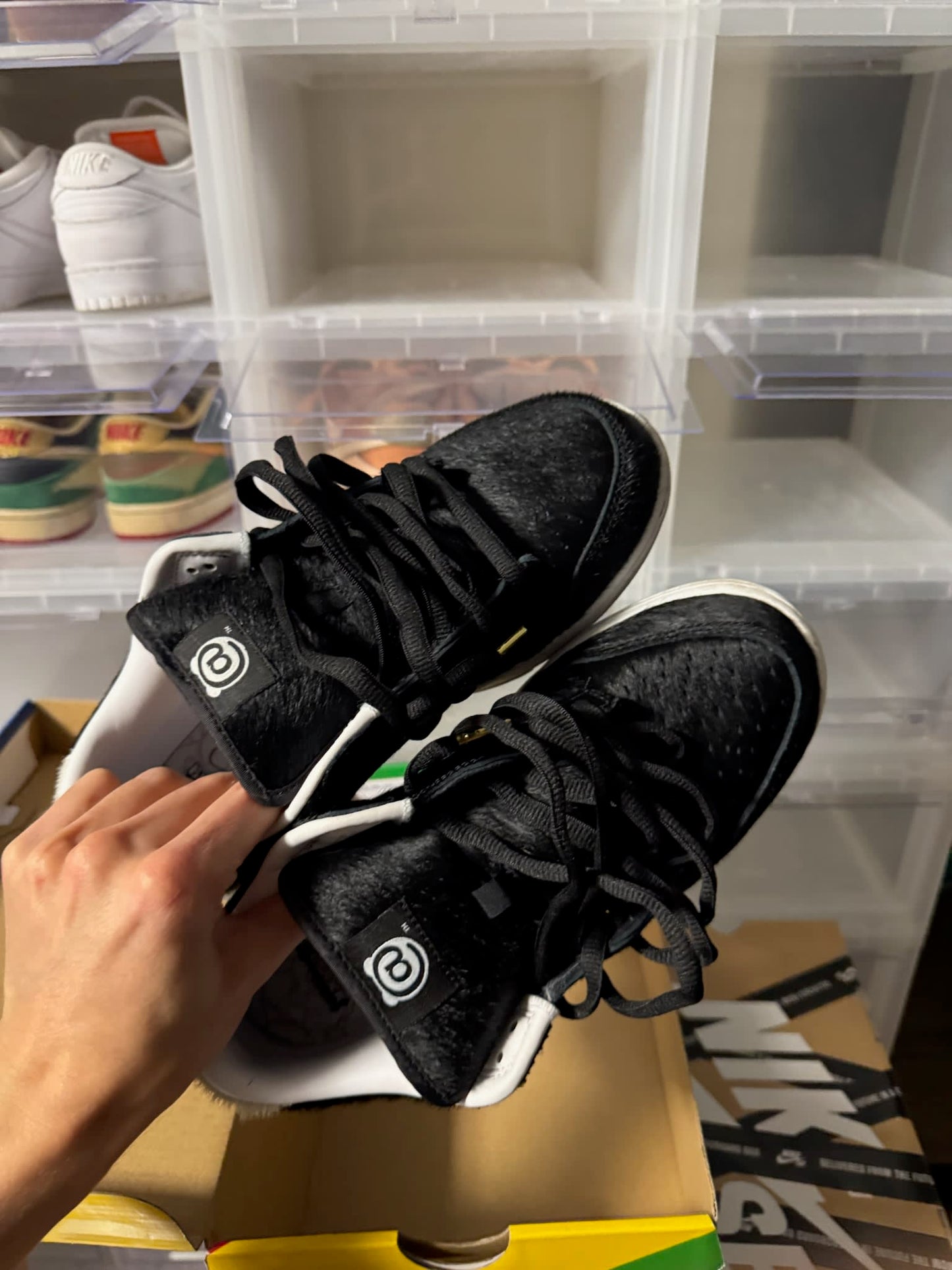 Size 9 Preowned Nike SB Dunk Low Medicom Toy (2020)