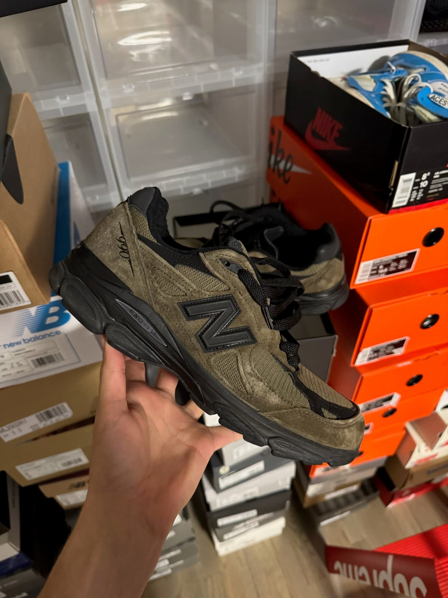 HY908 New Balance 990v3 MiUSA JJJJound Brown Black