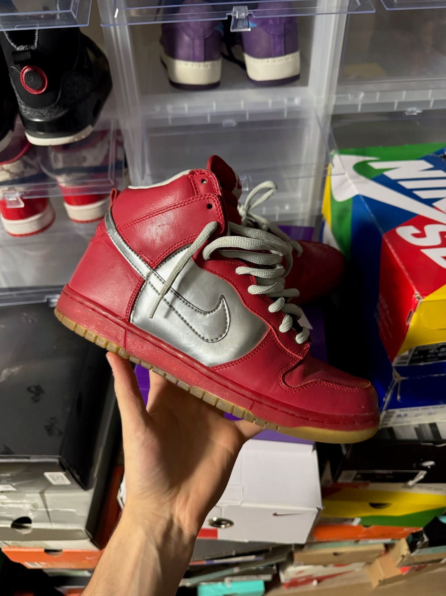 Size 9.5 Preowned (NB) Nike SB Dunk High Mork & Mindy