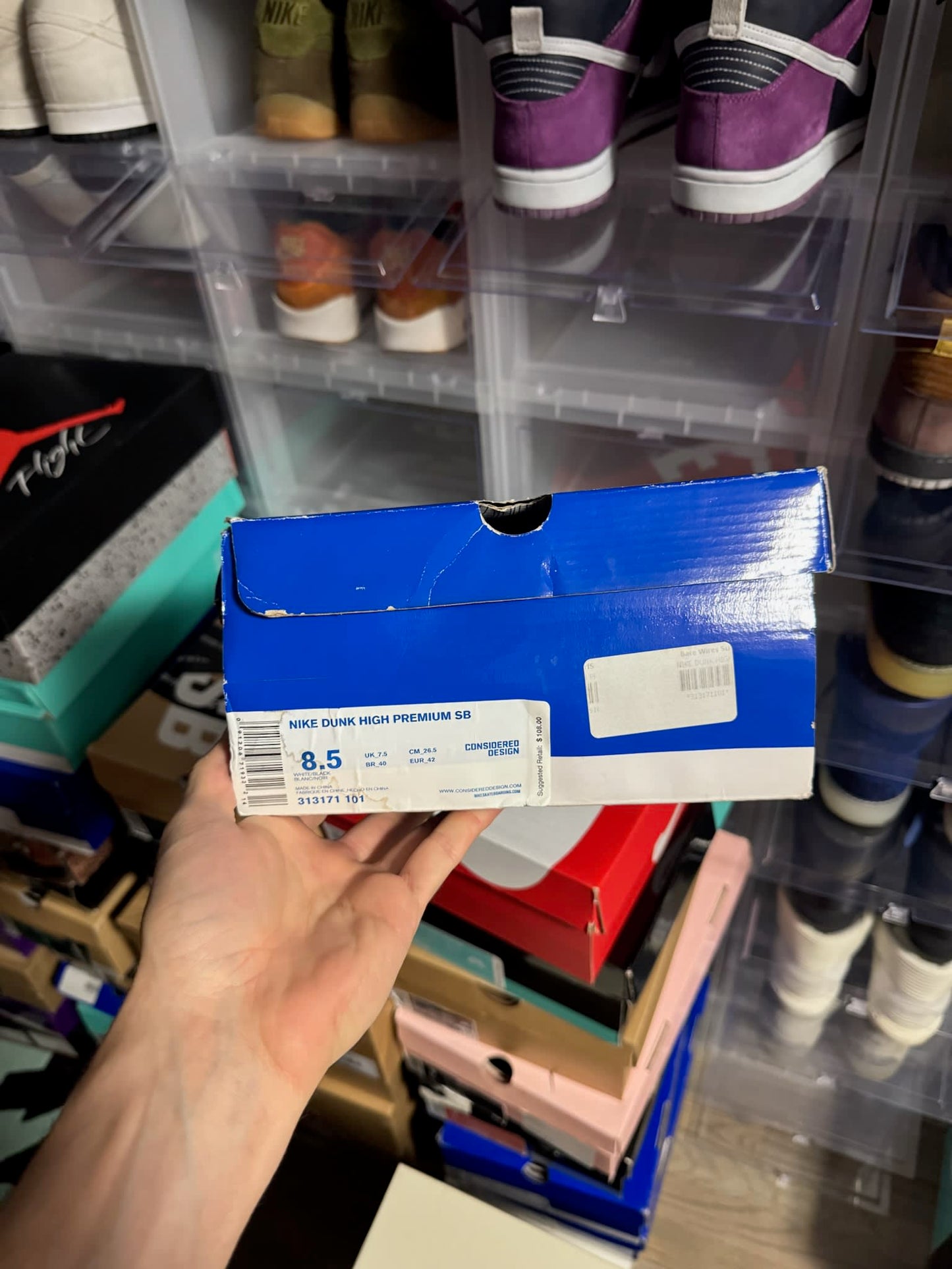 Size 8.5 Preowned Nike SB Dunk High Huxtable