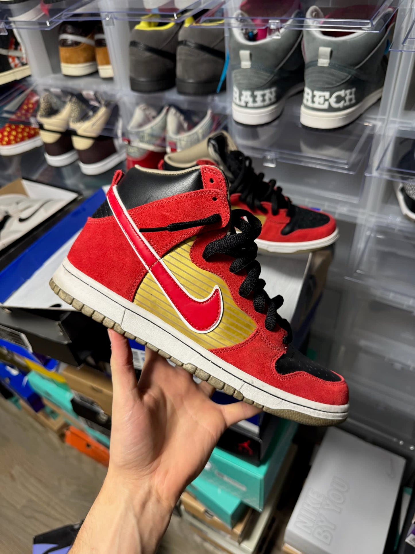 Size 9 Preowned Nike SB Dunk High Tecate