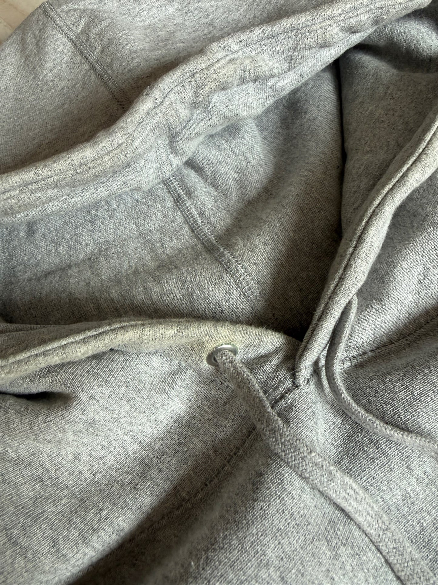 Supreme FW17 Orange Box Logo Hoodie Heather Gray