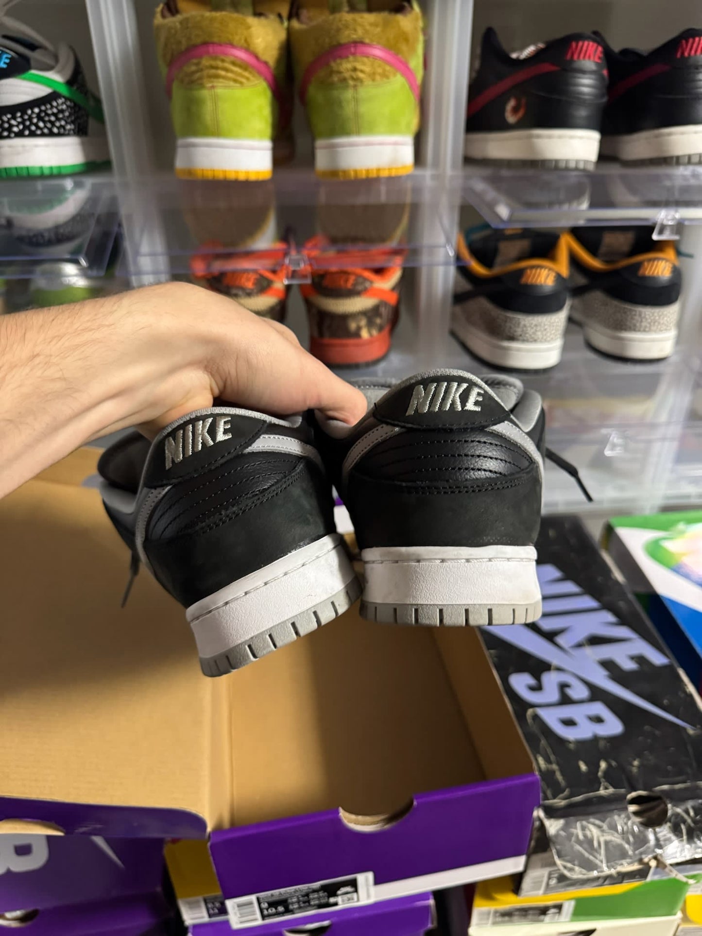 Size 9 Preowned Nike SB Dunk Low J-Pack Shadow