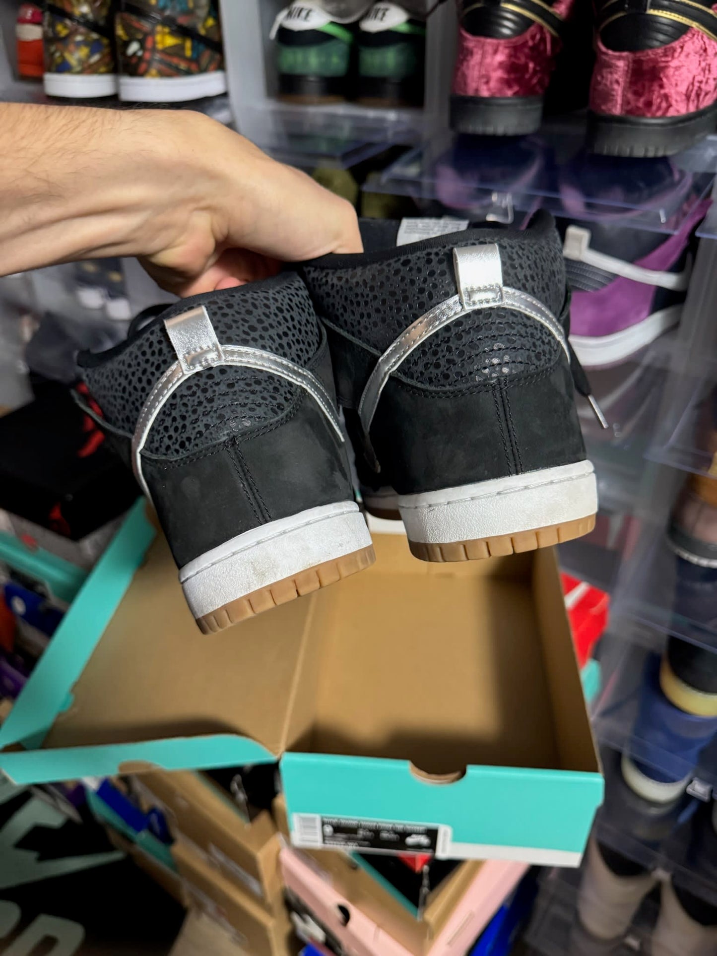 Size 9 Preowned Nike SB Dunk High Nigel Sylvester S.O.M.P.