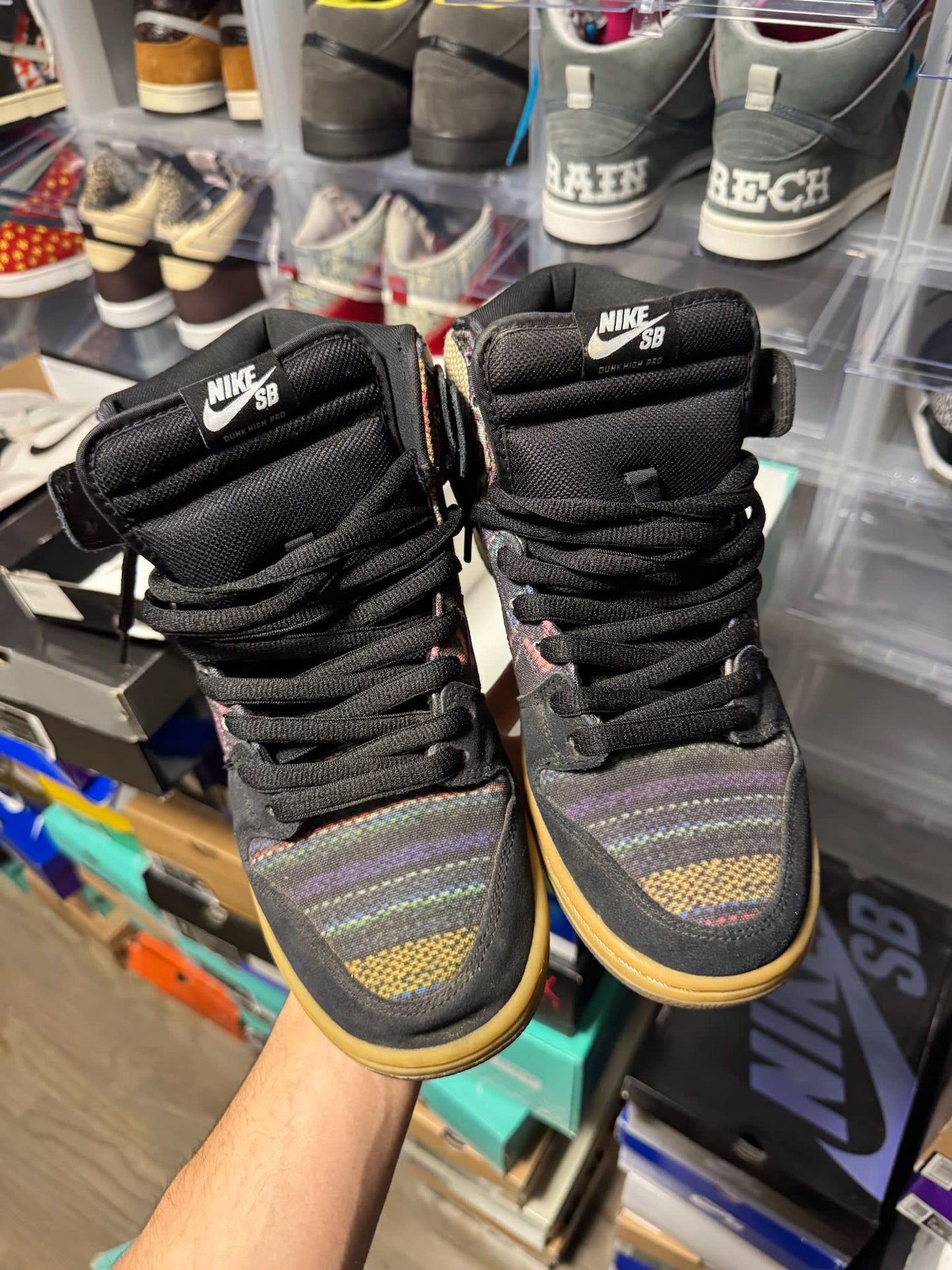 Size 9 Preowned Nike SB Dunk High Hackey Sack