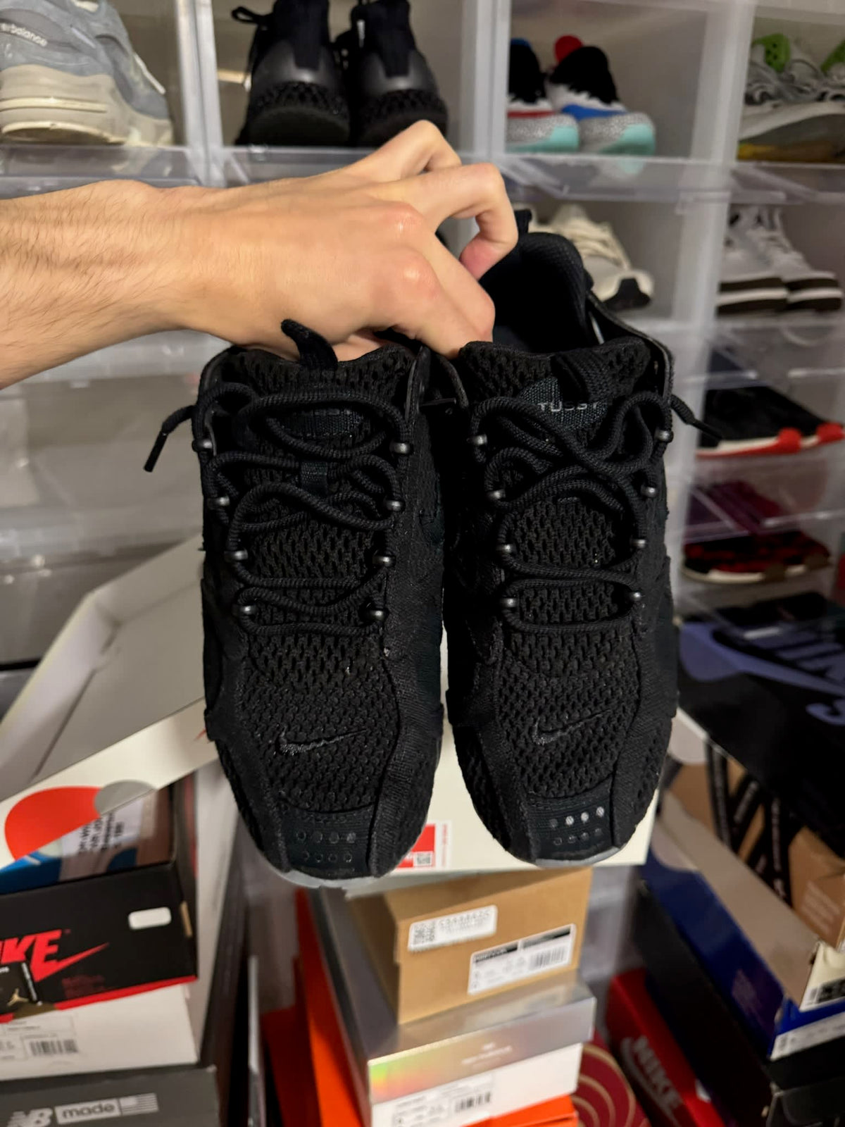 [HY859] Nike Air Zoom Spiridon Cage 2 Stussy Black
