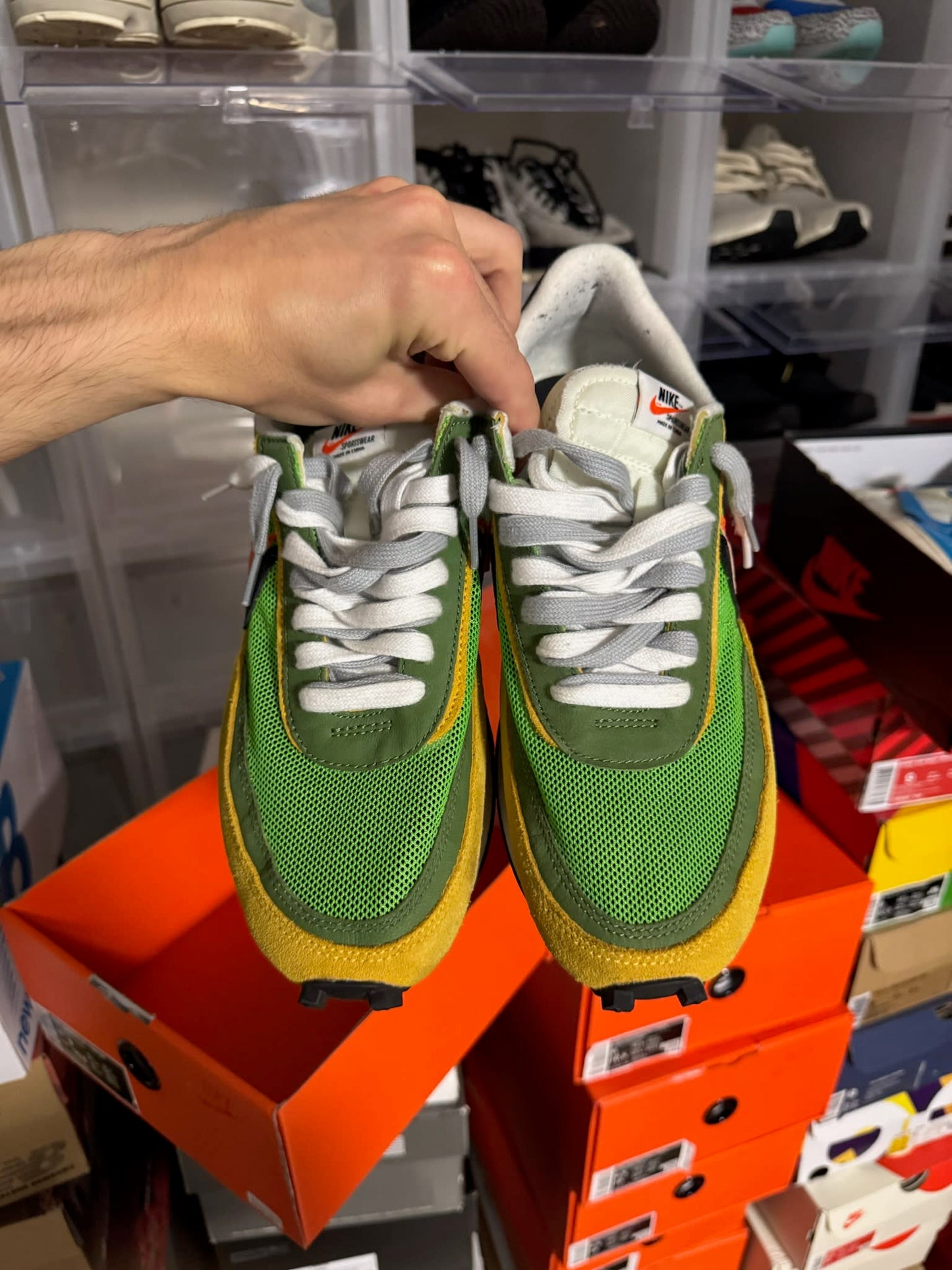 HY899 Nike LD Waffle sacai Green Gusto