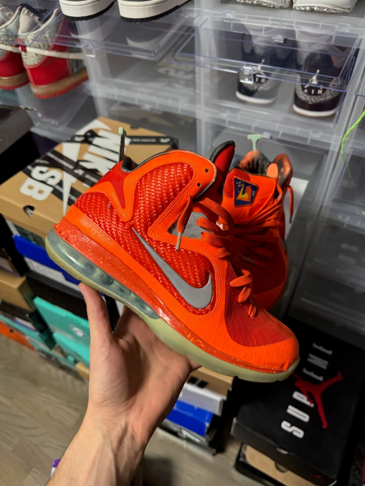 Size 9 Preowned Nike LeBron 9 Big Bang AS (2012)