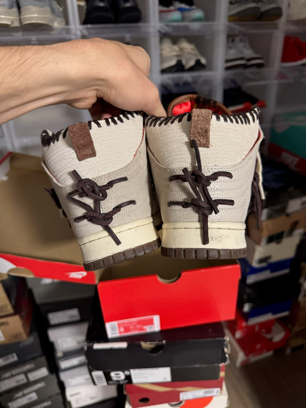 [HY856] Nike Dunk High Bodega Sail Multi (Friends and Family)