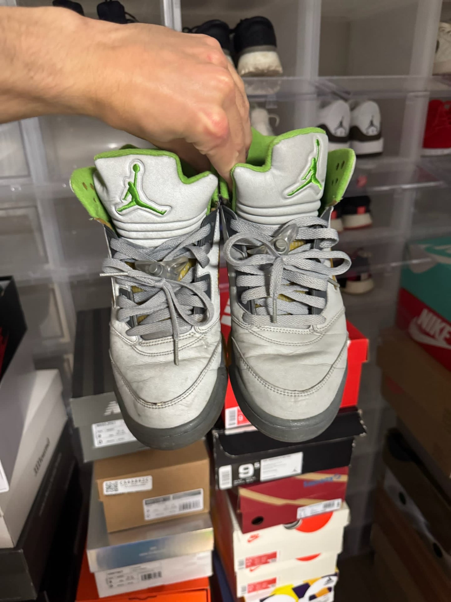 HY842 Jordan 5 Retro Green Bean