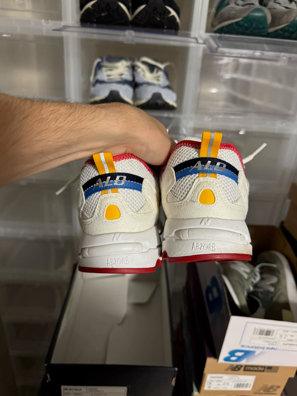 [HY927] New Balance 827 Abzorb Aime Leon Dore White Multi