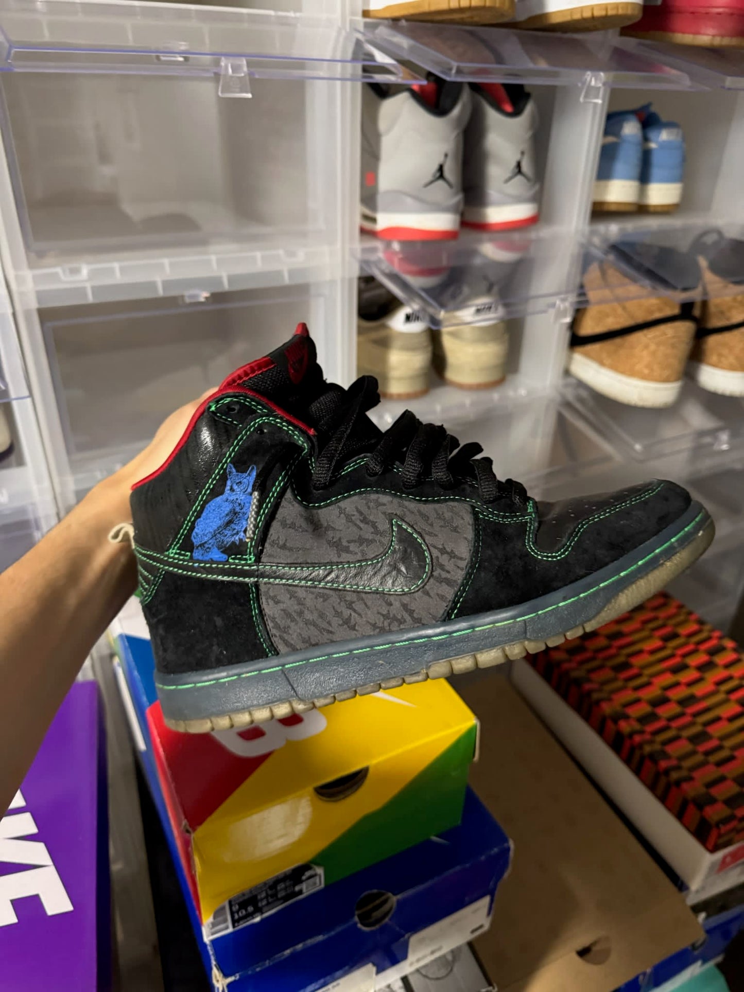 Size 9 Preowned (NB) Nike SB Dunk High Twin Peaks