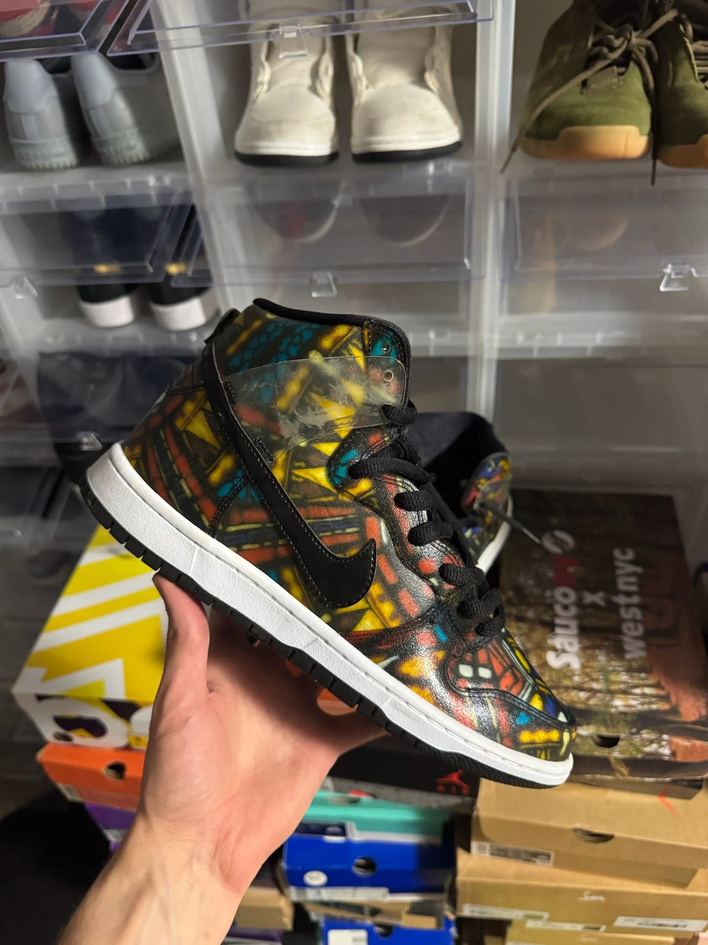 HY782 Nike SB Dunk High Concepts Stained Glass
