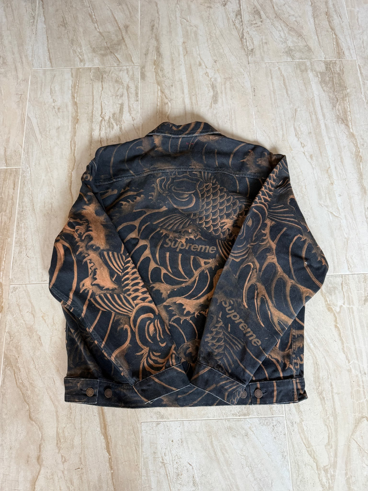 Supreme Waves Work Jacket Black