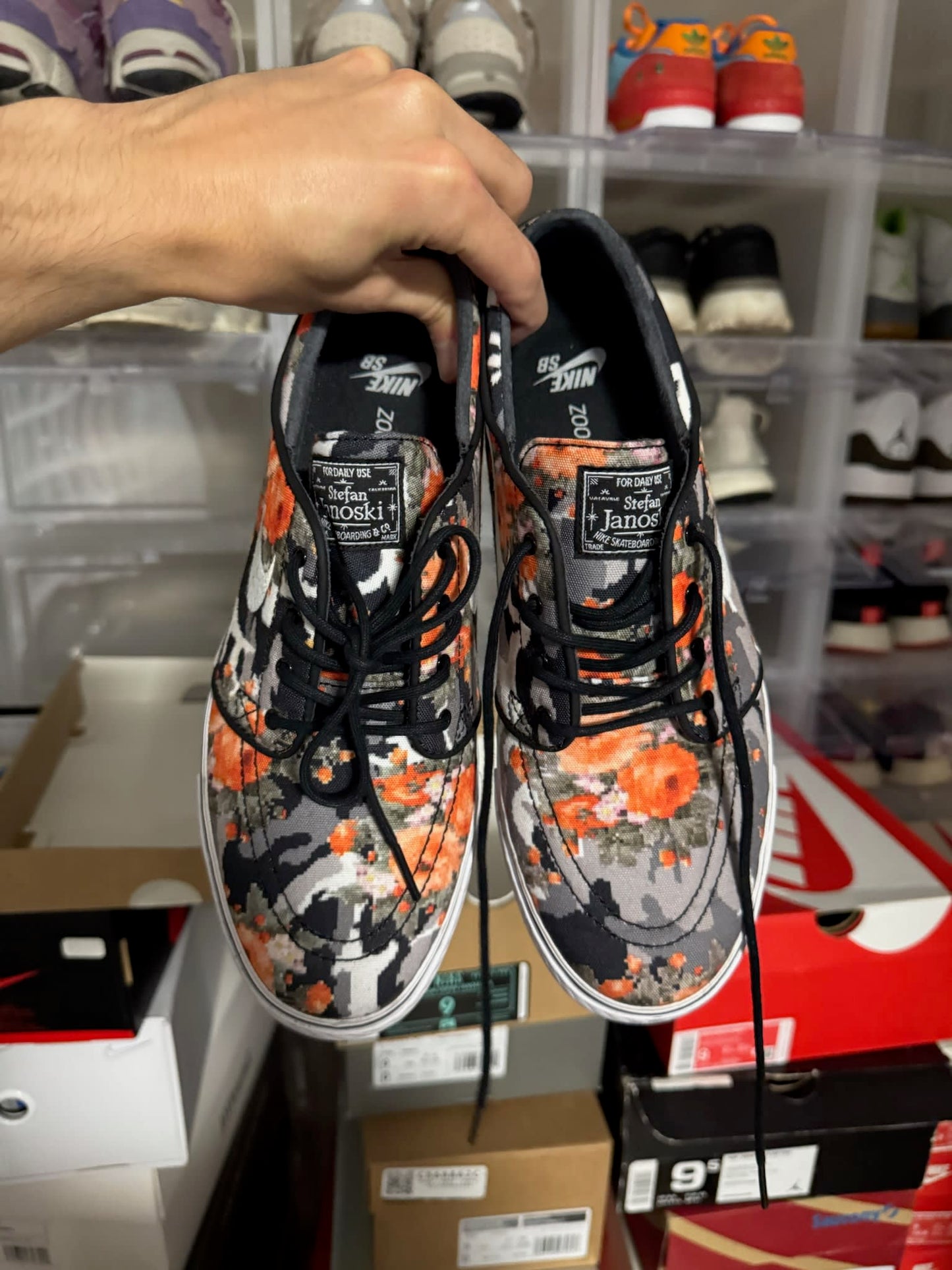 HY834 Nike SB Stefan Janoski Zoom Digi Floral Orange