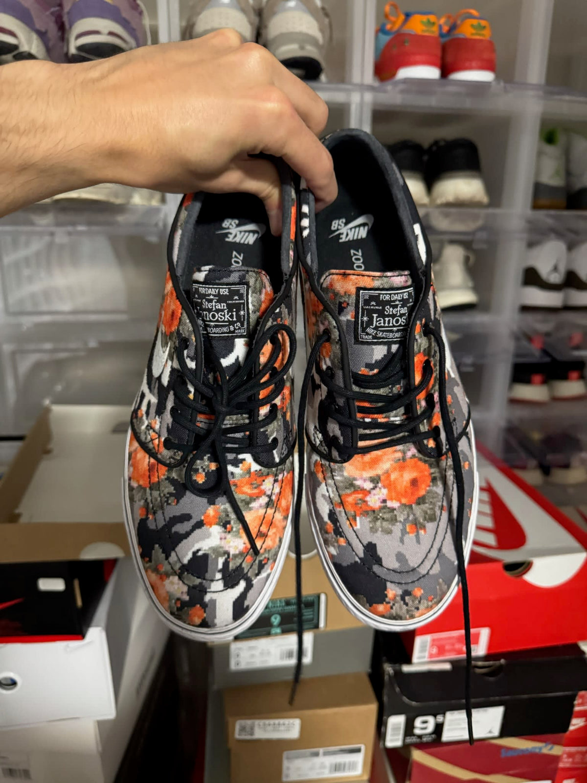 [HY834] Nike SB Stefan Janoski Zoom Digi Floral Orange