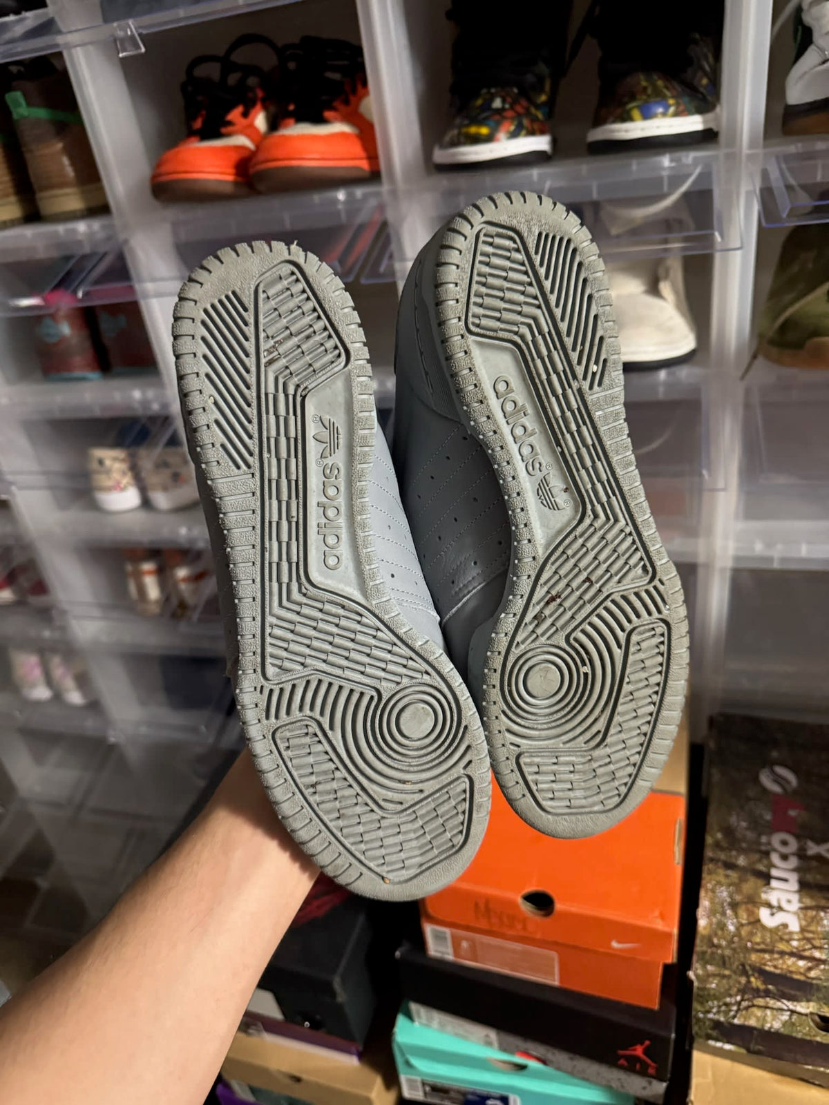 [HY795] adidas Yeezy Powerphase Calabasas Grey
