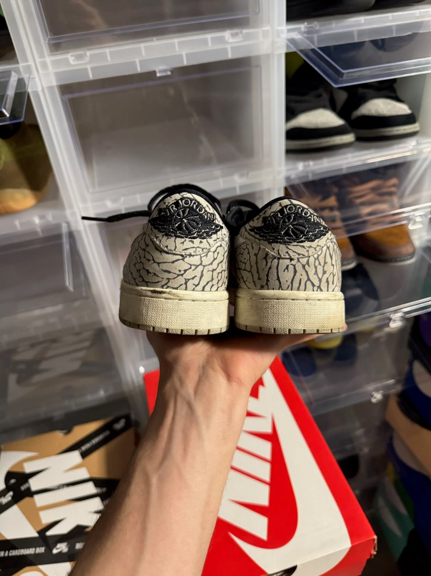 HY759 Jordan 1 Retro Low OG Black Cement