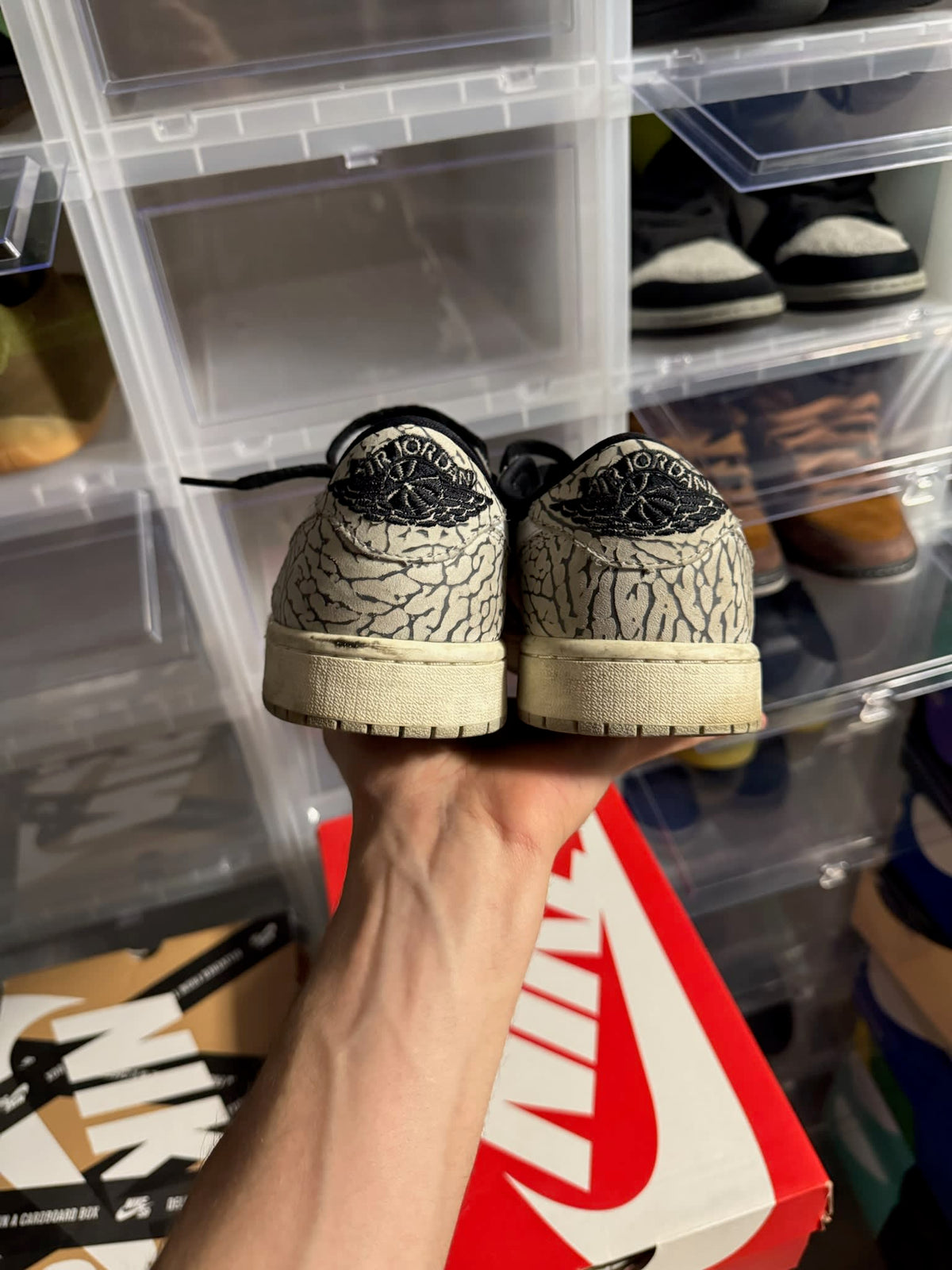 [HY759] Jordan 1 Retro Low OG Black Cement