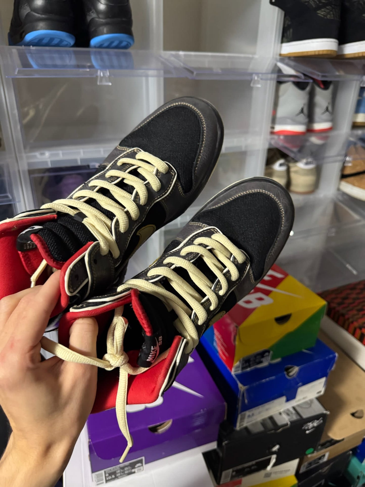 Size 9 Preowned (NB) Nike SB Dunk High Marshall Amps