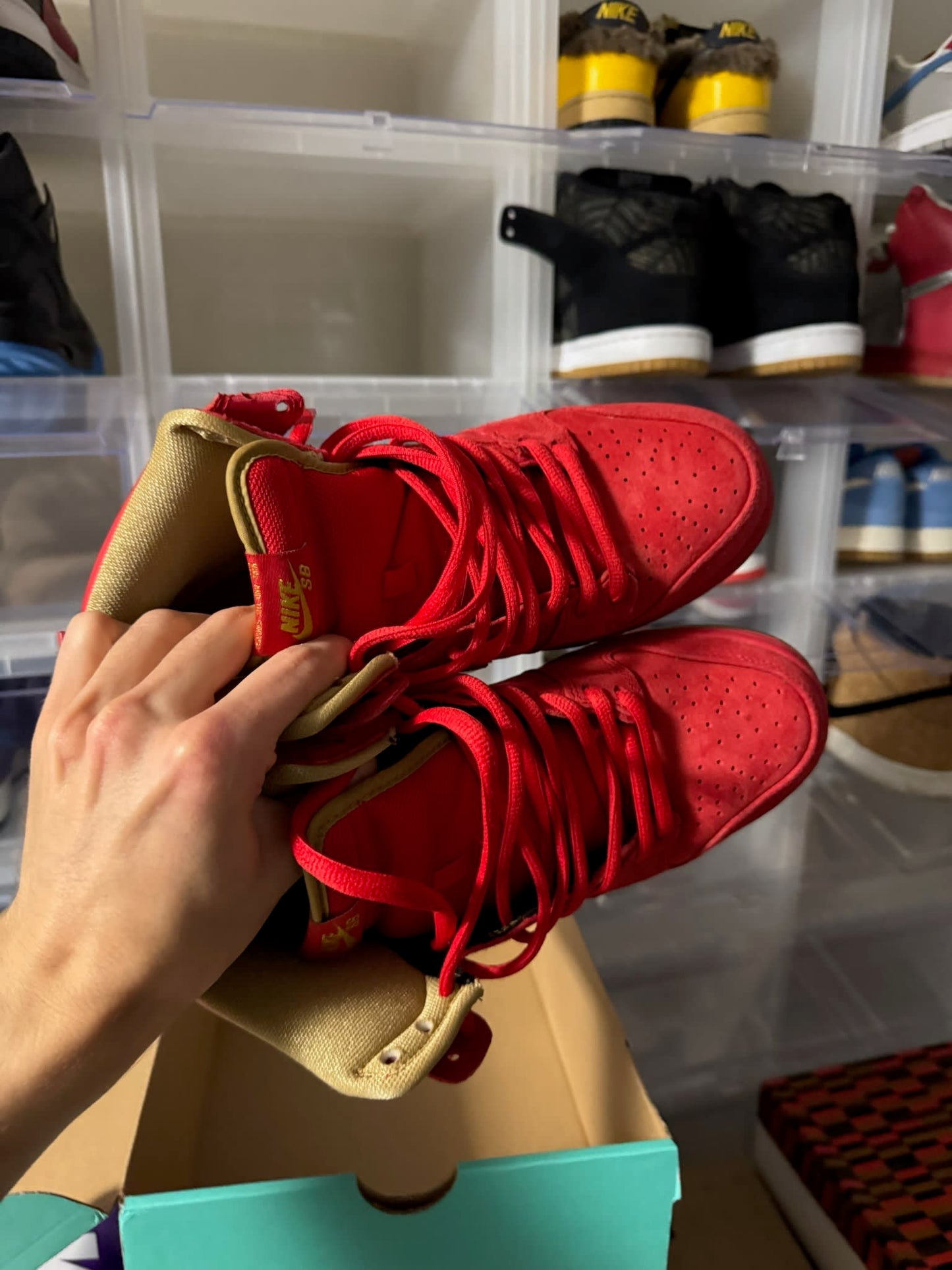 Size 9 Preowned Nike SB Dunk High Chinese New Year (CNY)