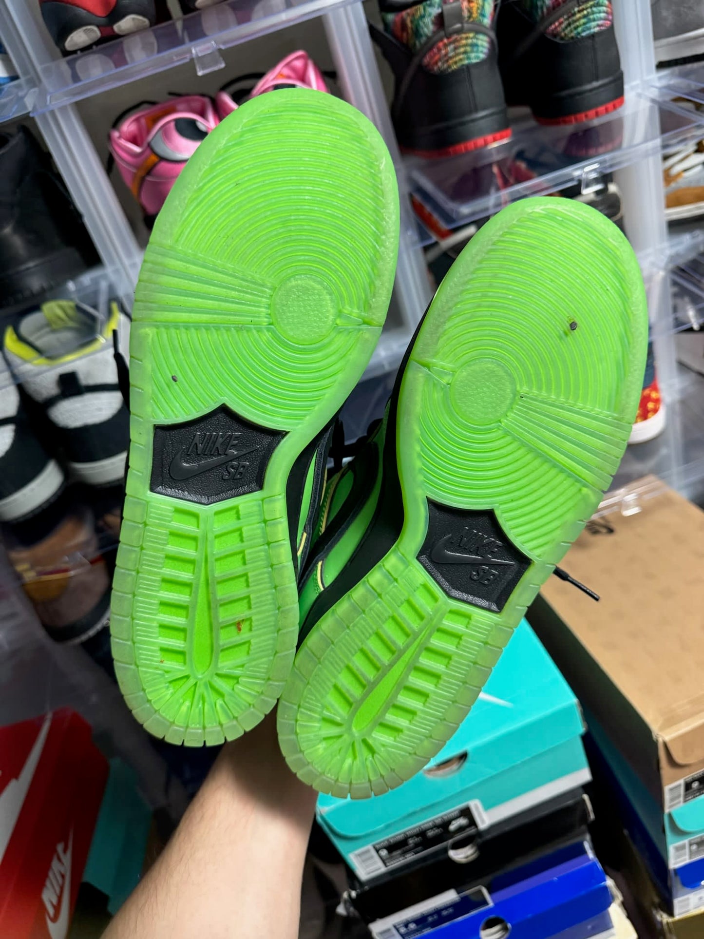 Size 9 Preowned (NB) Nike SB Dunk Low The Powerpuff Girls Buttercup