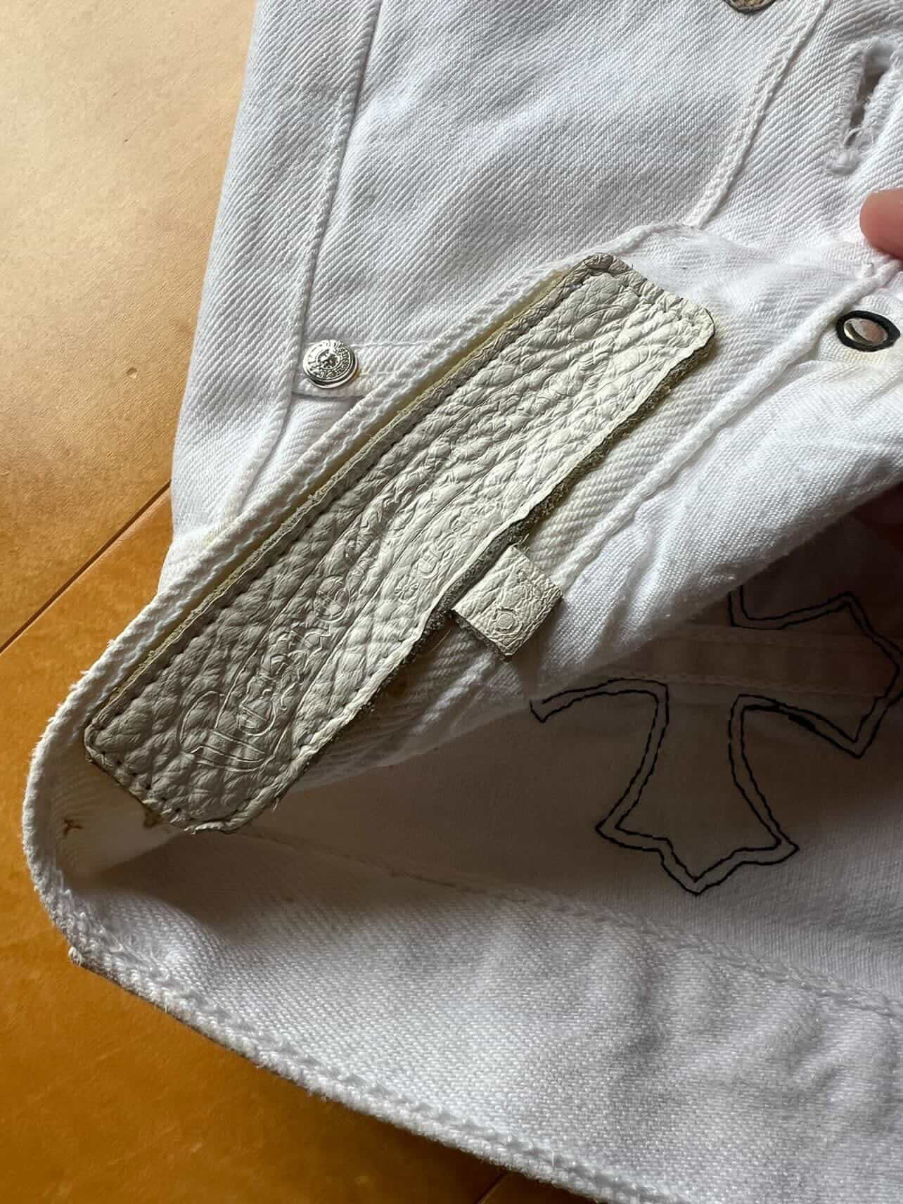 Chrome Hearts Levi's 501 Leopard Cross Denim Jeans 20 Patches